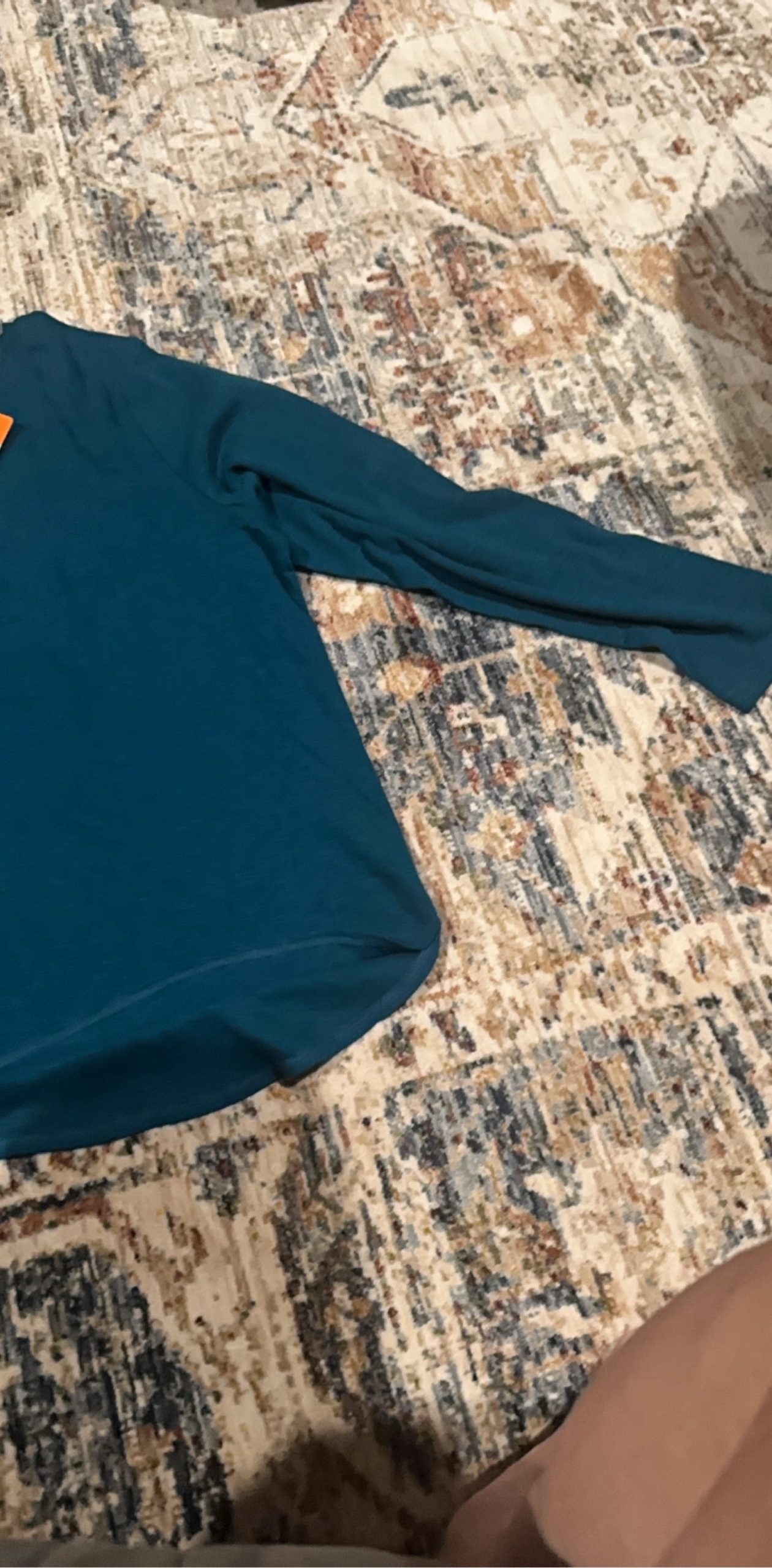 kirkland teal long sleeve shirt xxl image 3
