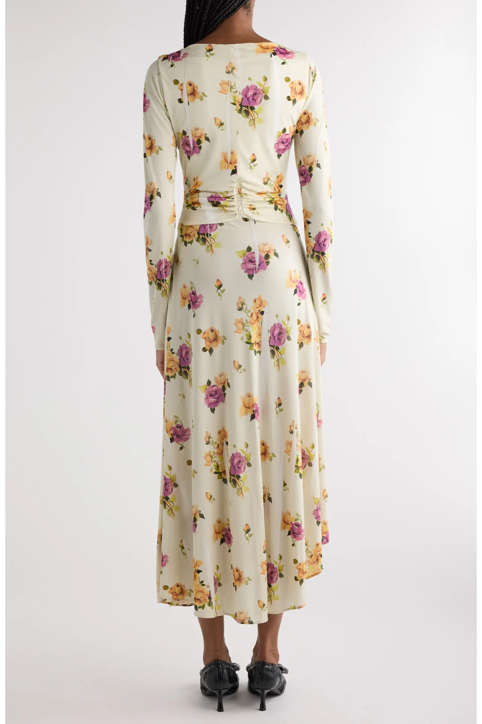 New Acne Studios Floral Print Maxi Dress Size M image 4