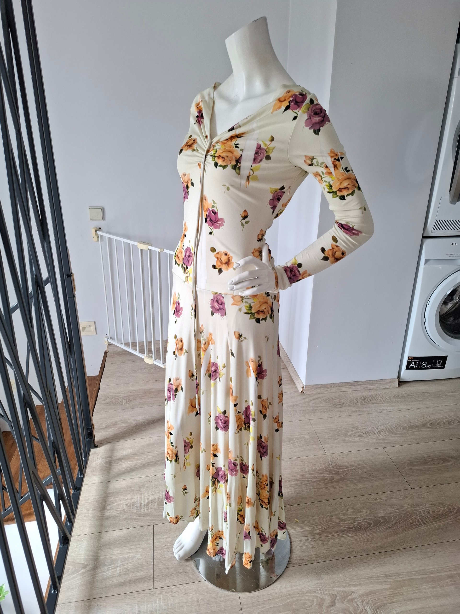 New Acne Studios Floral Print Maxi Dress Size M image 9