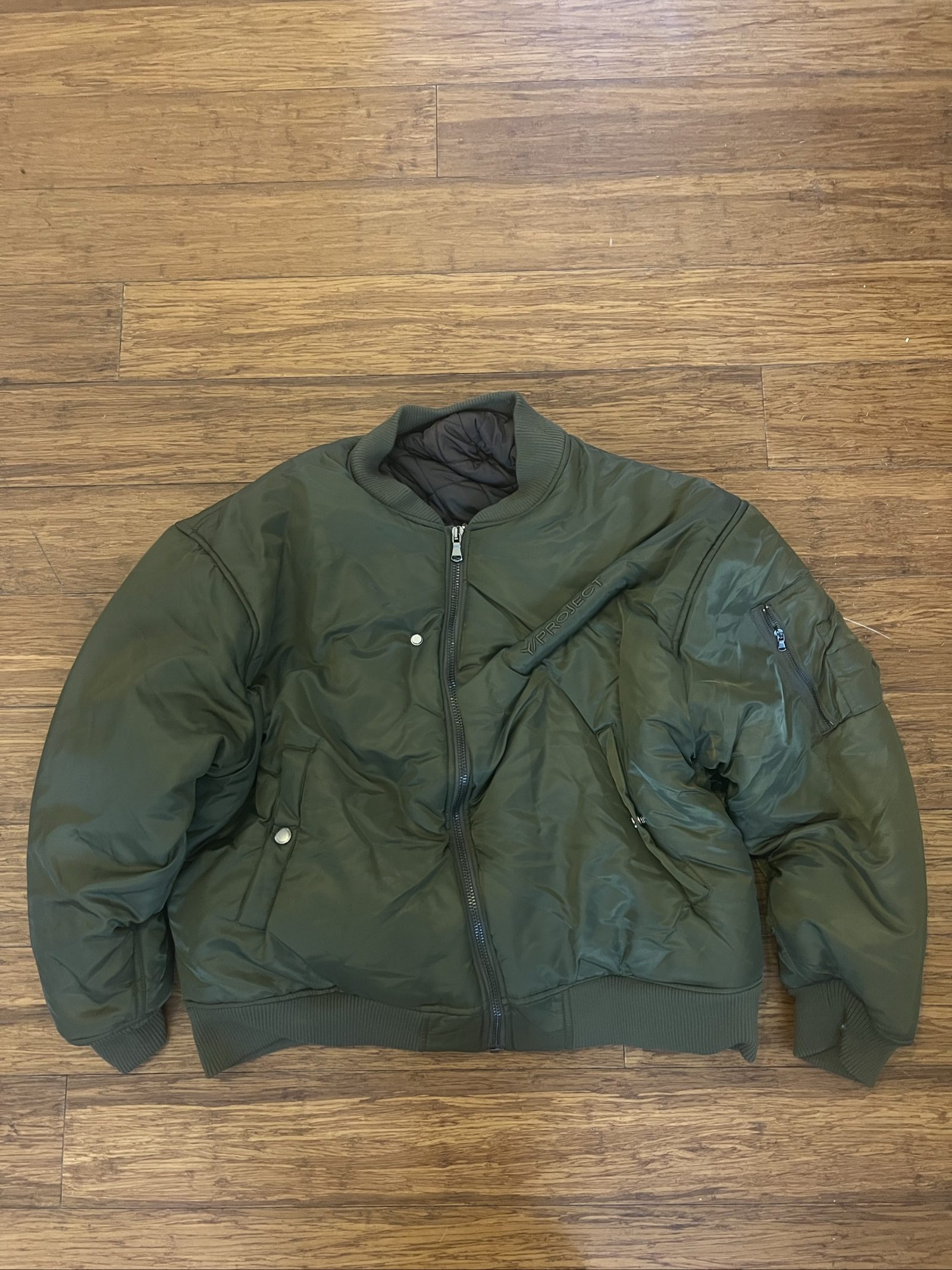 Y/Project Pinched Logo Bomber image 2