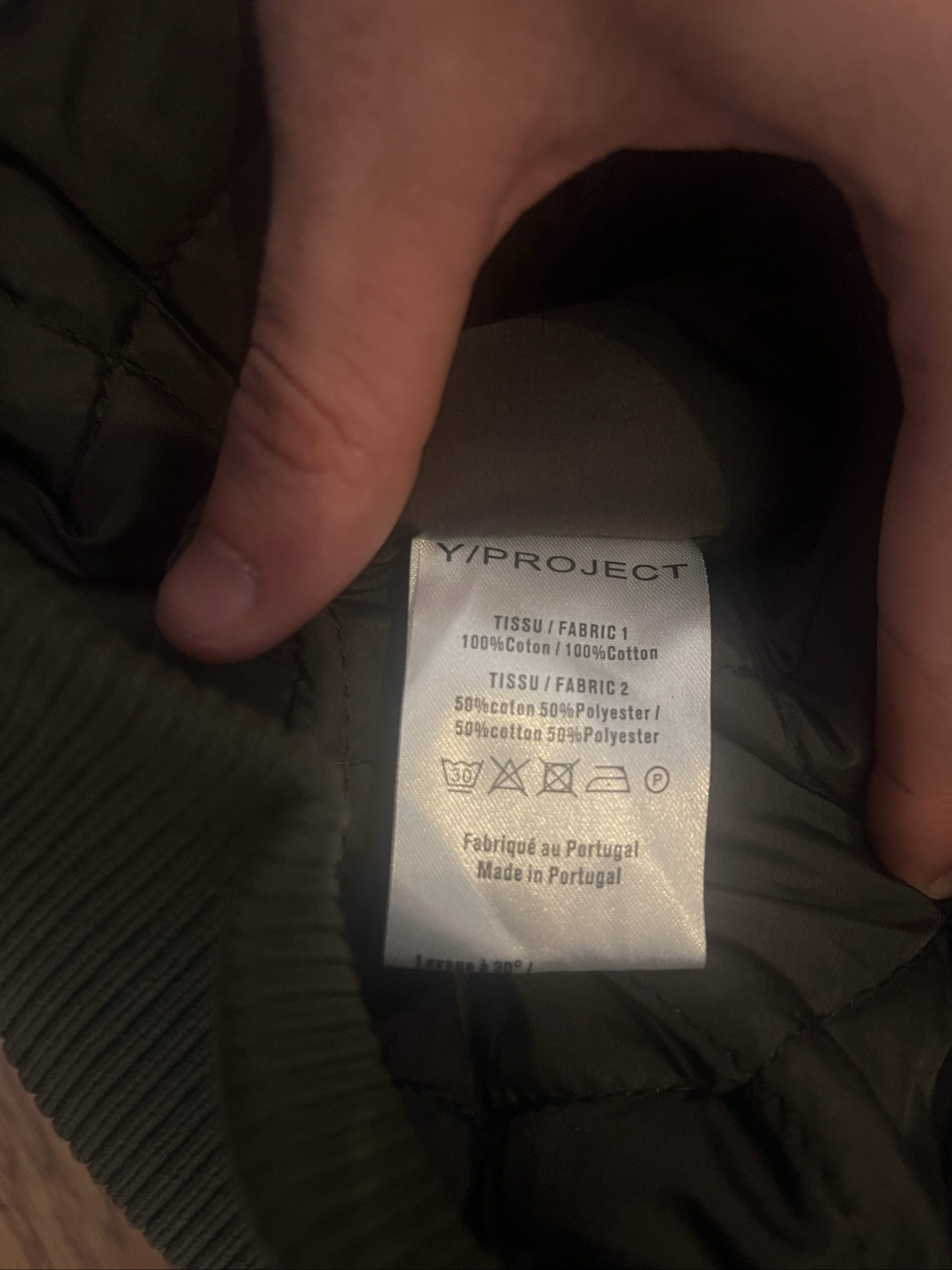 Y/Project Pinched Logo Bomber image 8