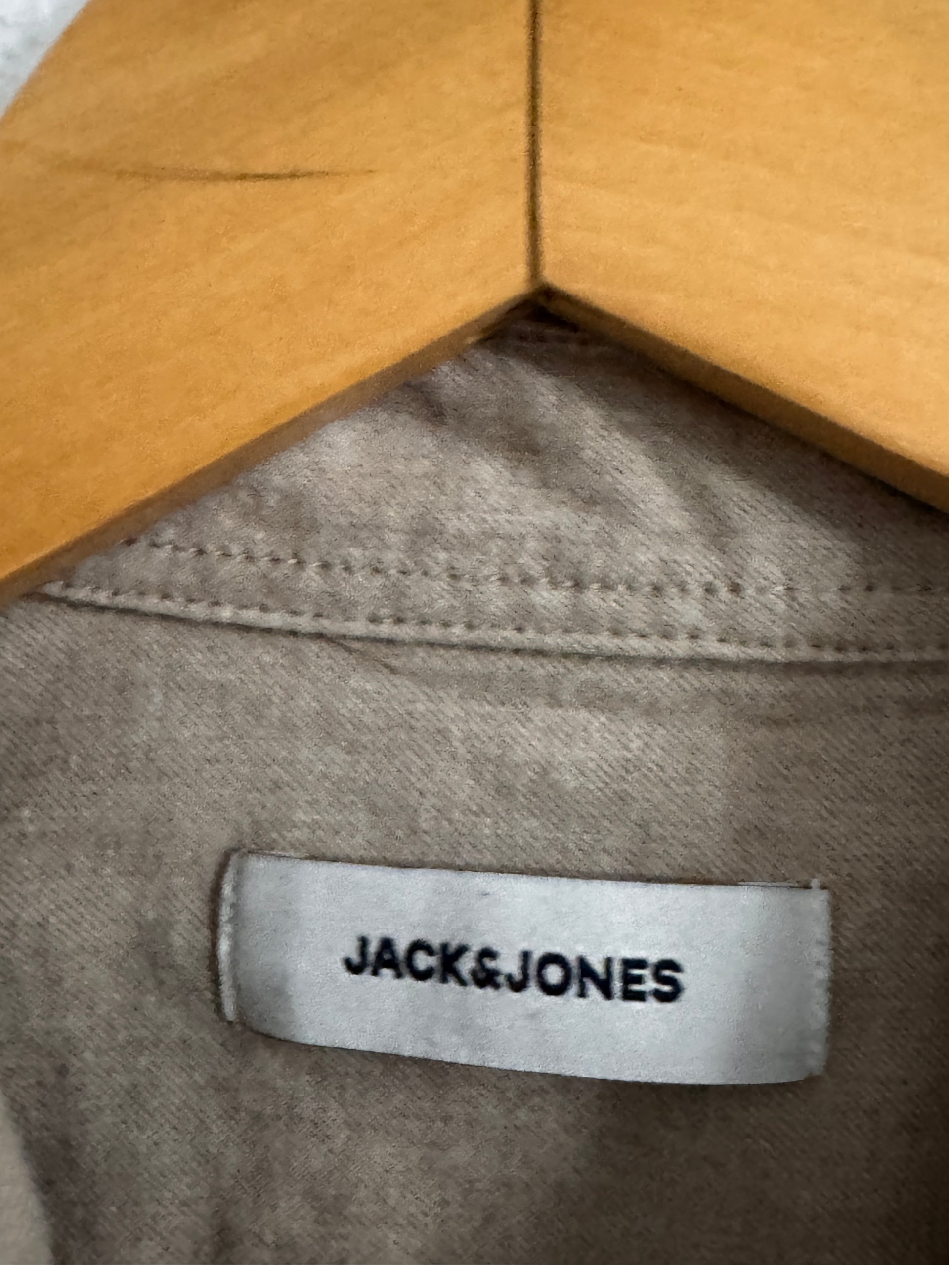 Jack & Jones Men's Beige Cotton Shirt M image 6