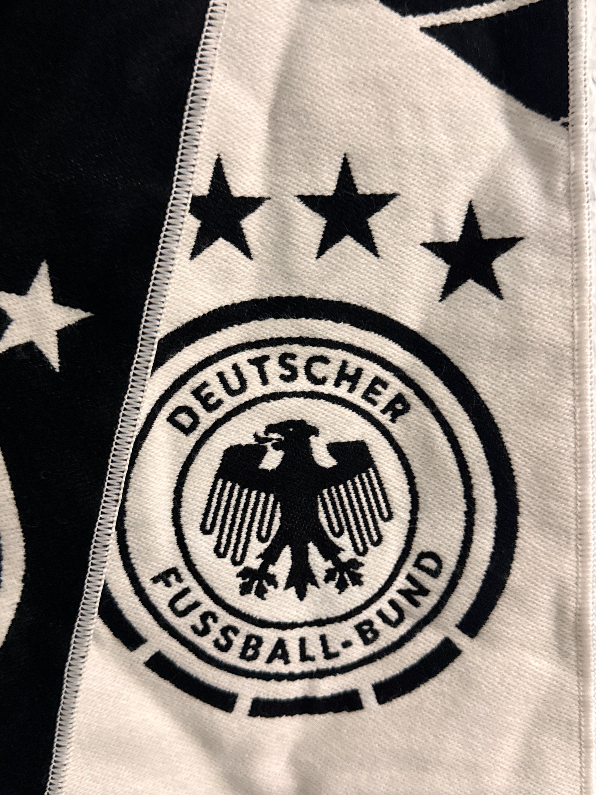 Deutscher Fussball-Bund Black & White Scarf One Size 3138 image 4