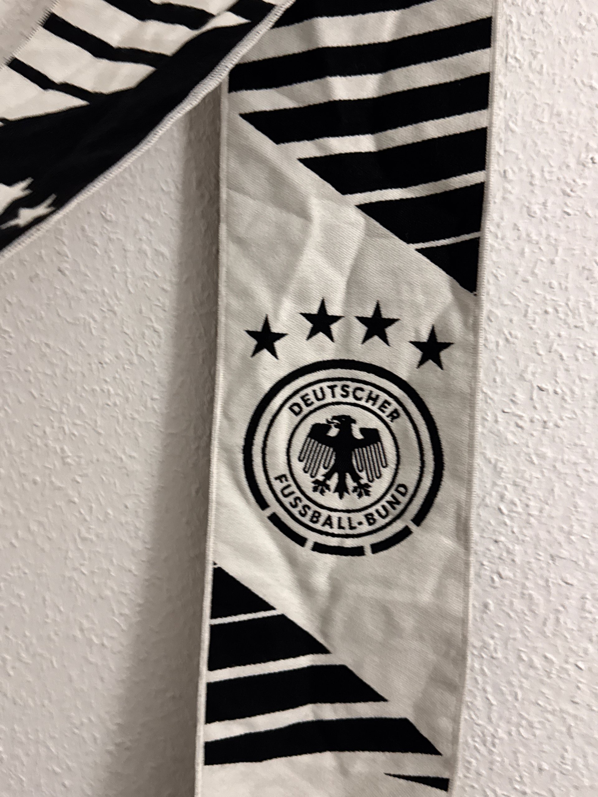 Deutscher Fussball-Bund Black & White Scarf One Size 3138 image 6