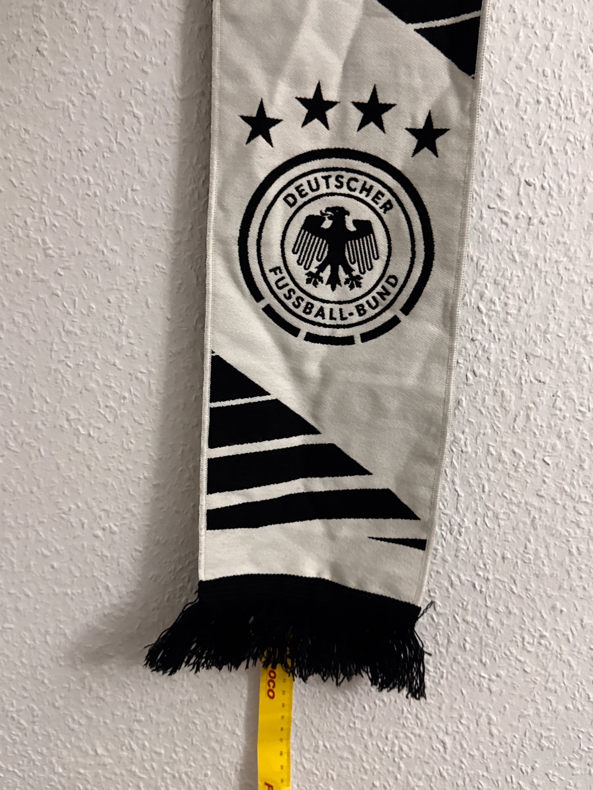 Deutscher Fussball-Bund Black & White Scarf One Size 3138 image 7