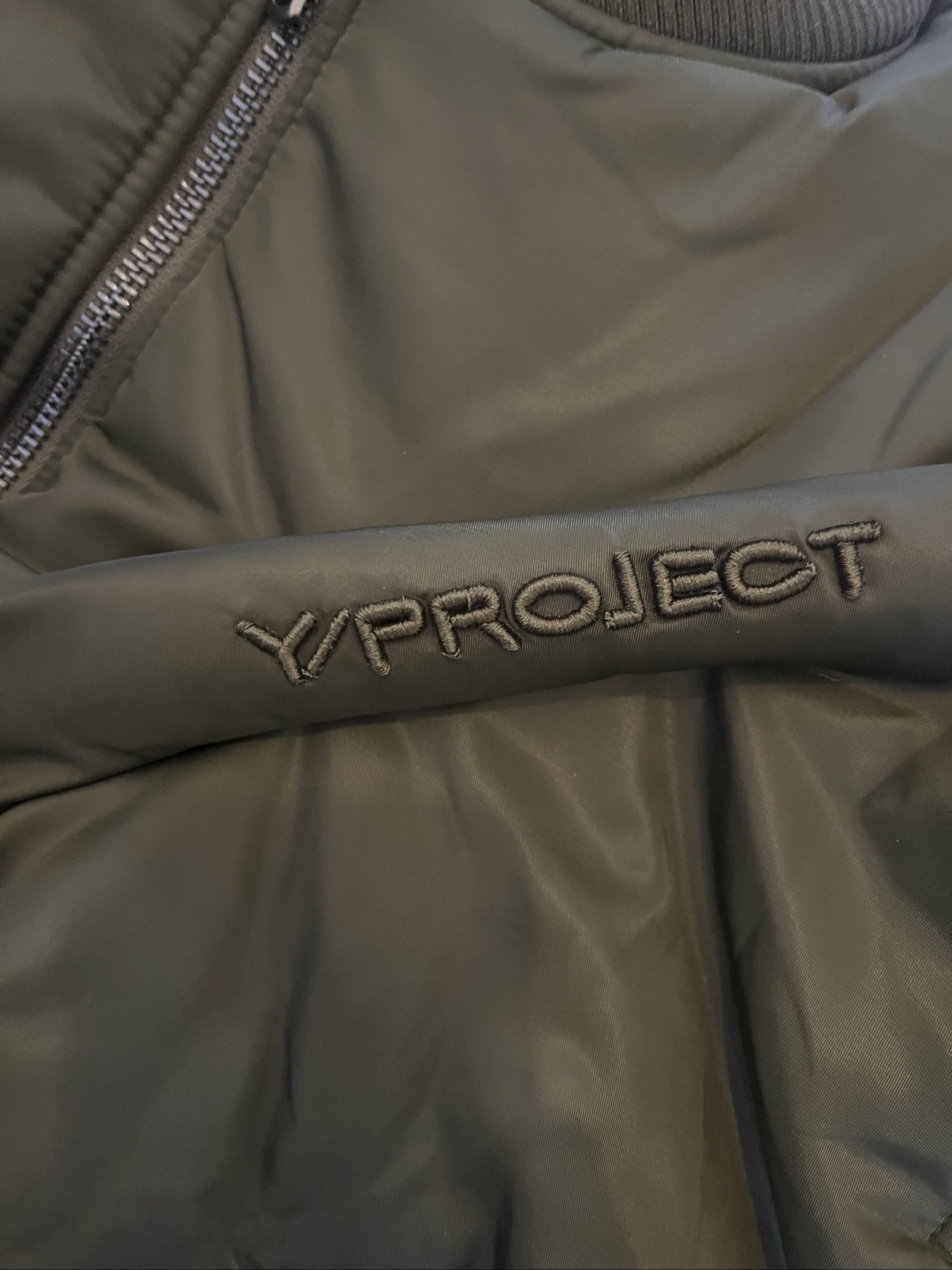 Y/Project Pinched Logo Bomber image 4
