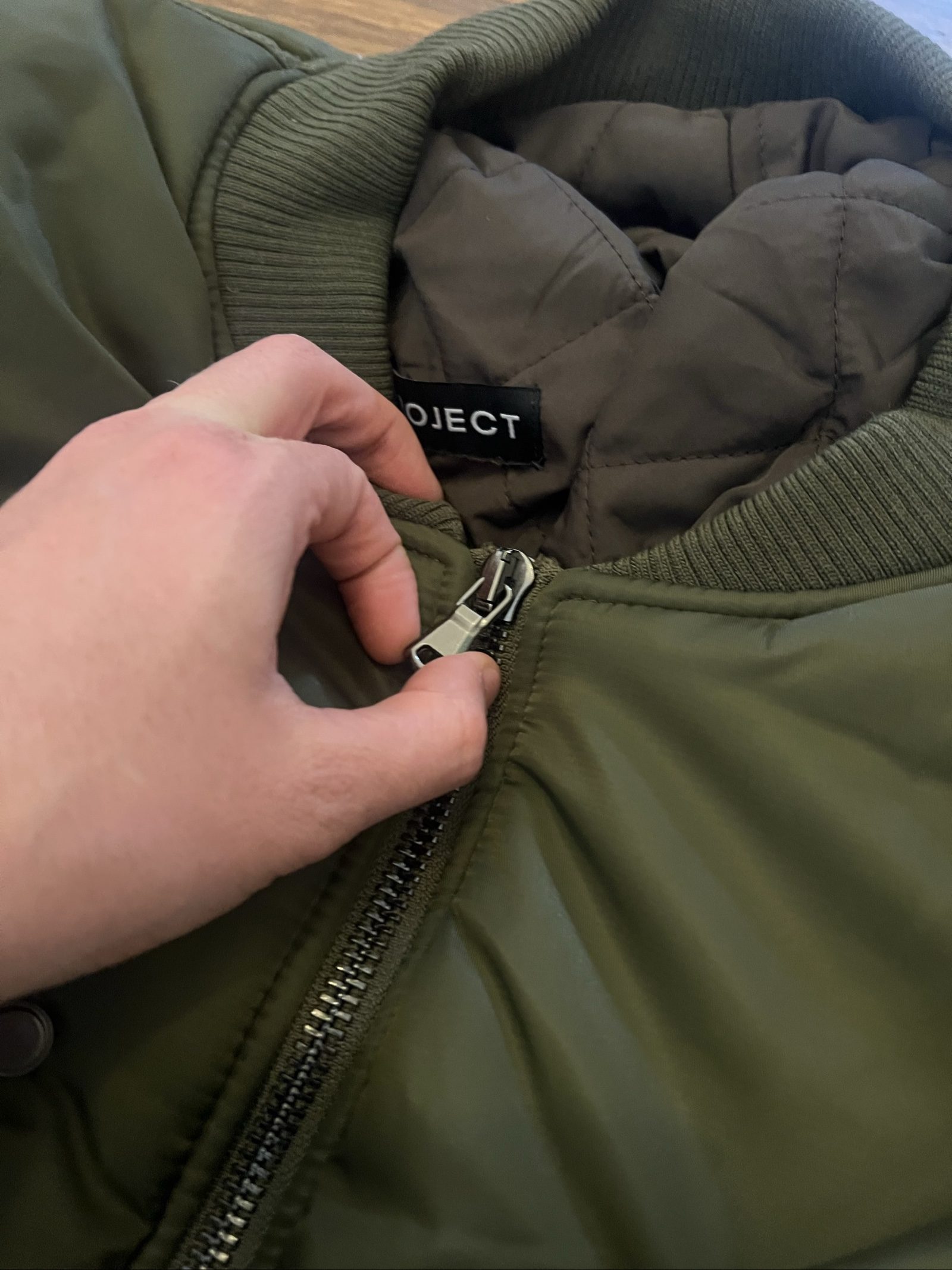 Y/Project Pinched Logo Bomber image 6
