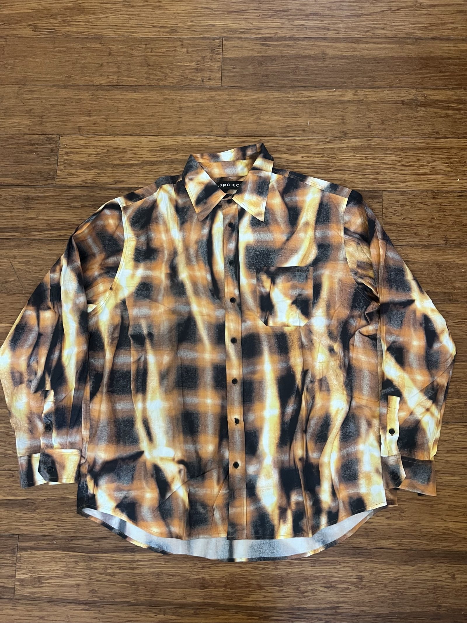 Y/Project Sun Bleach Check Shirt