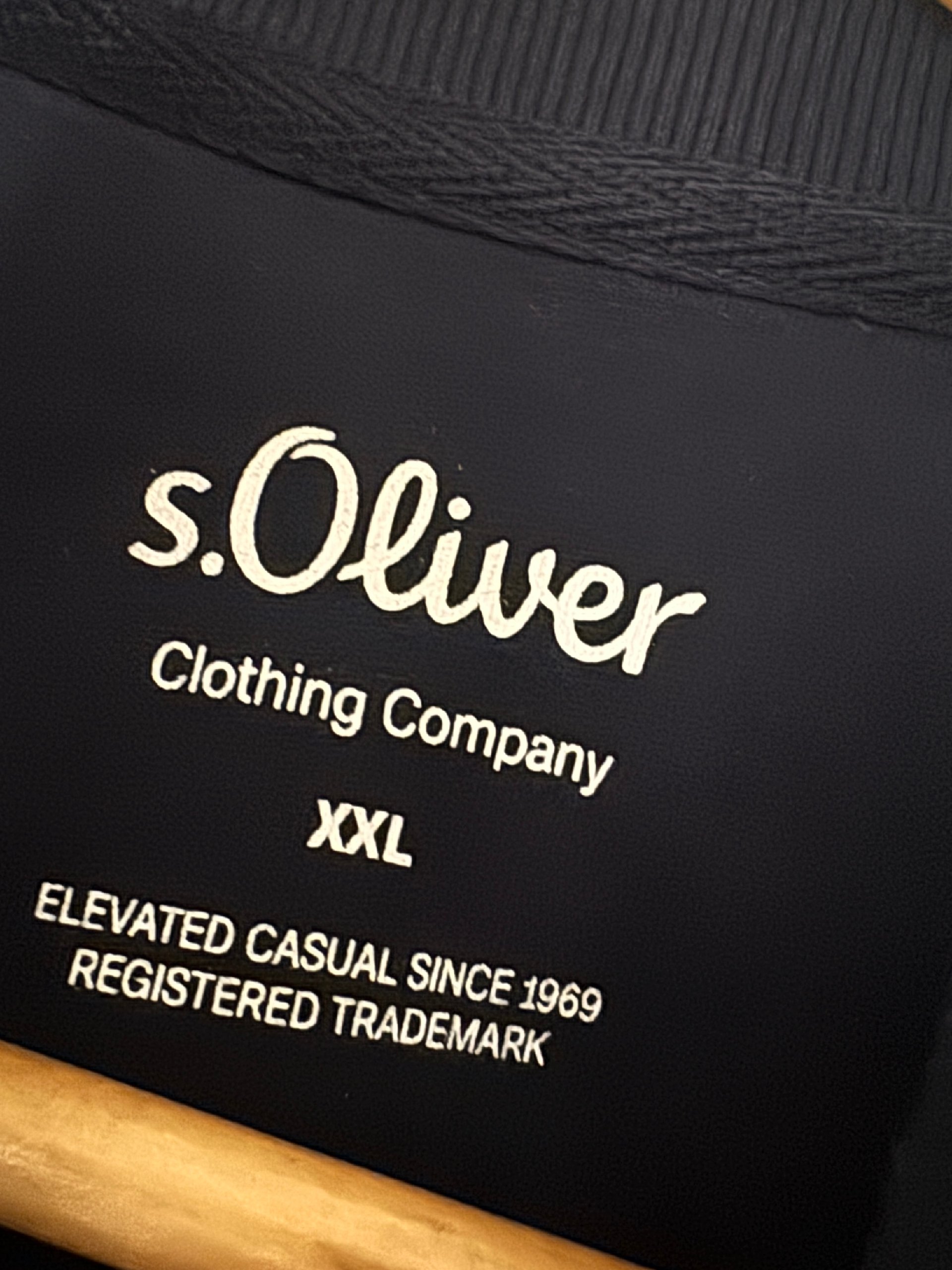 s.Oliver Navy Blue Men's Half-Zip Sweatshirt XXL image 7