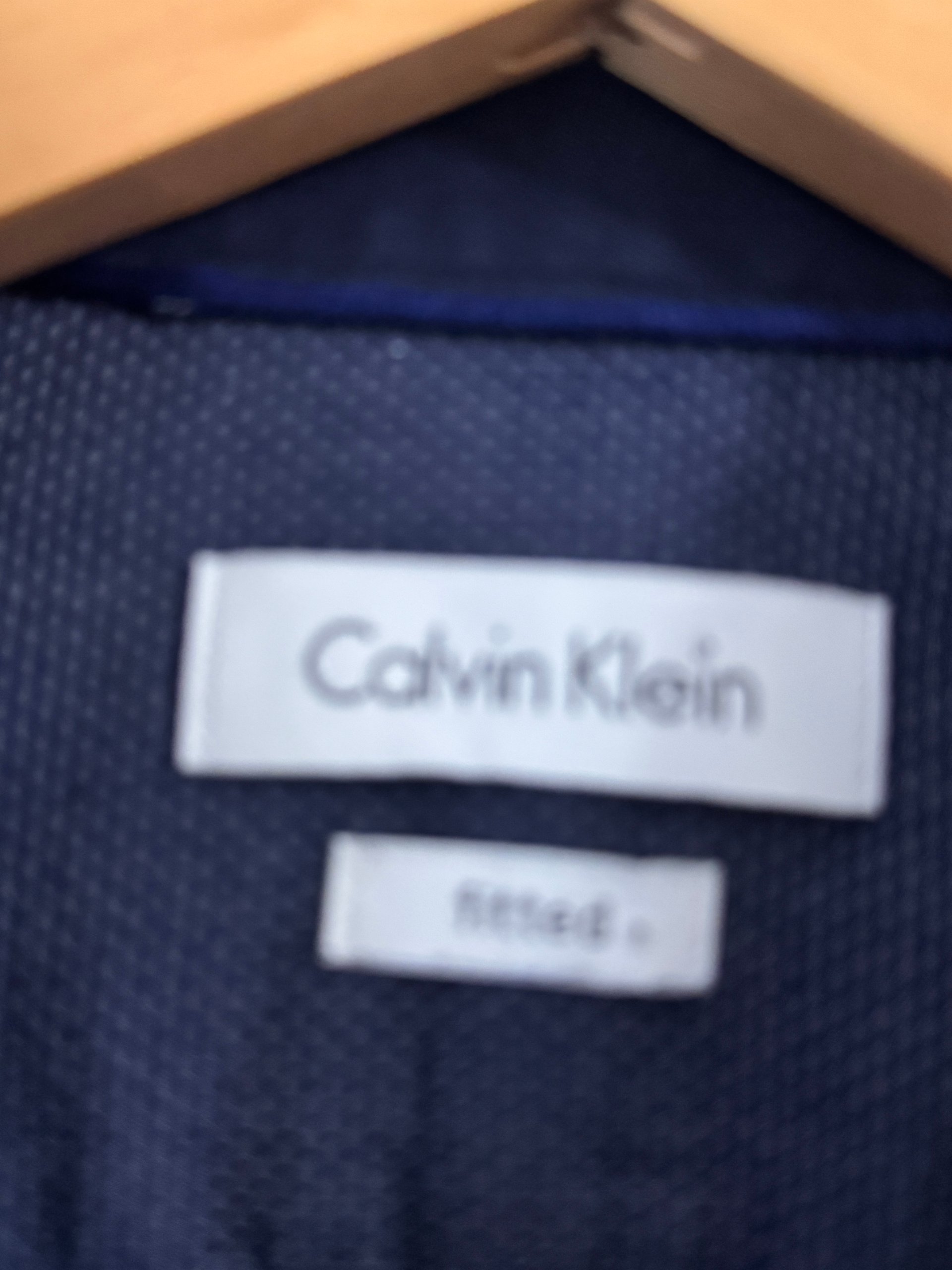 Calvin Klein Men's Navy Fitted Shirt Medium image 4