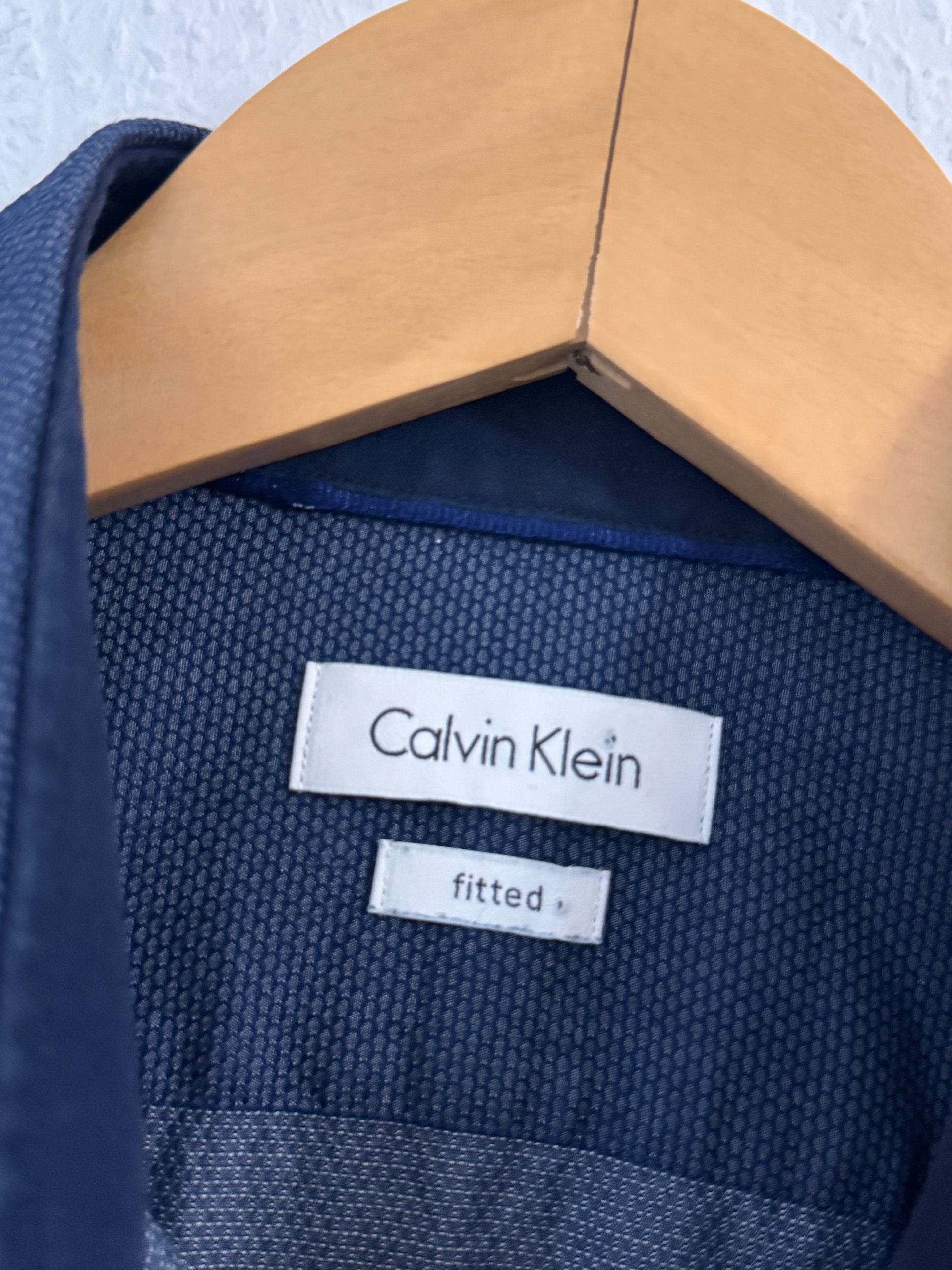 Calvin Klein Men's Navy Fitted Shirt Medium image 5