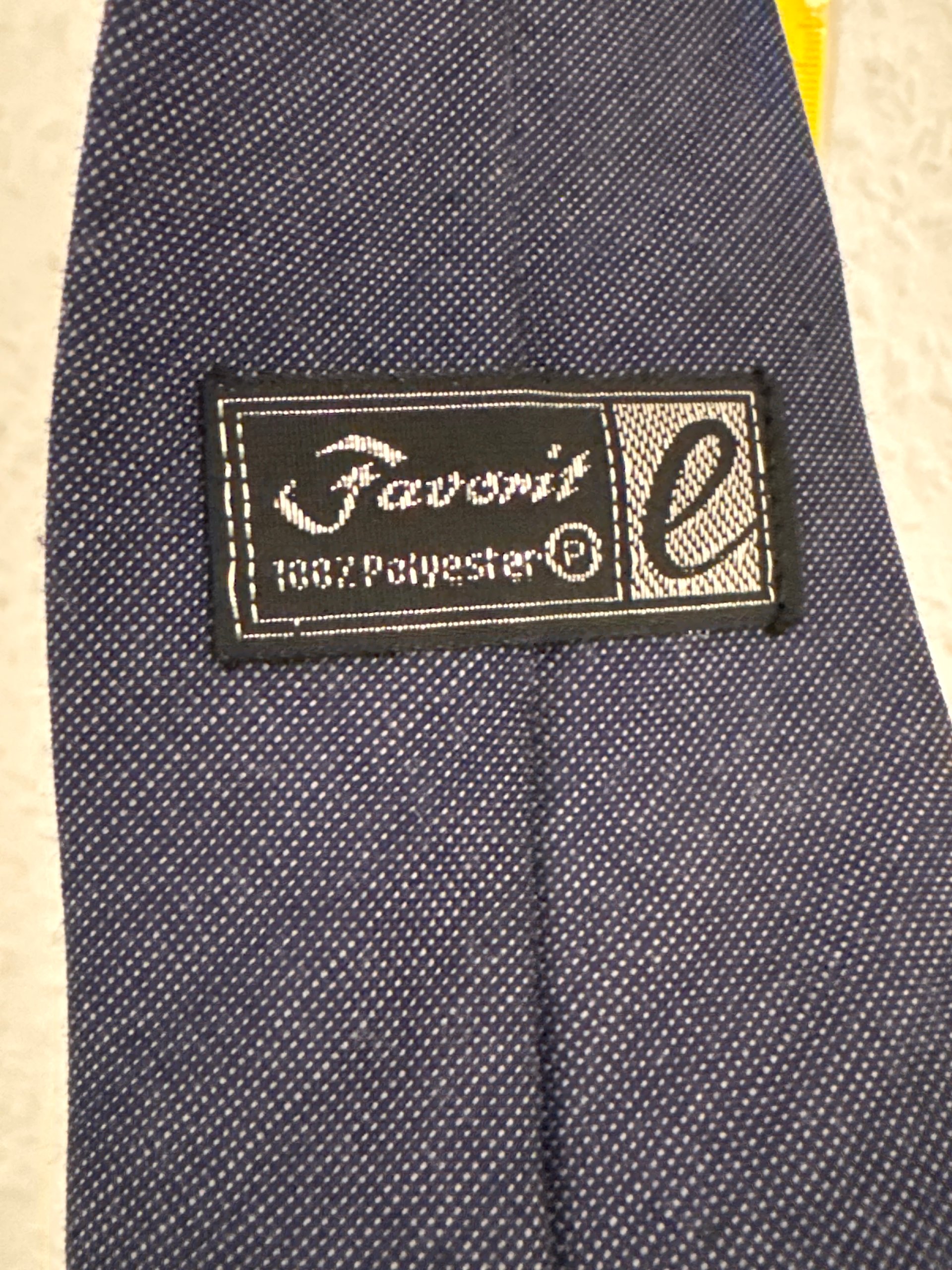 Navy Blue Men's Woven Silk Tie 3153 Length 3153 image 6