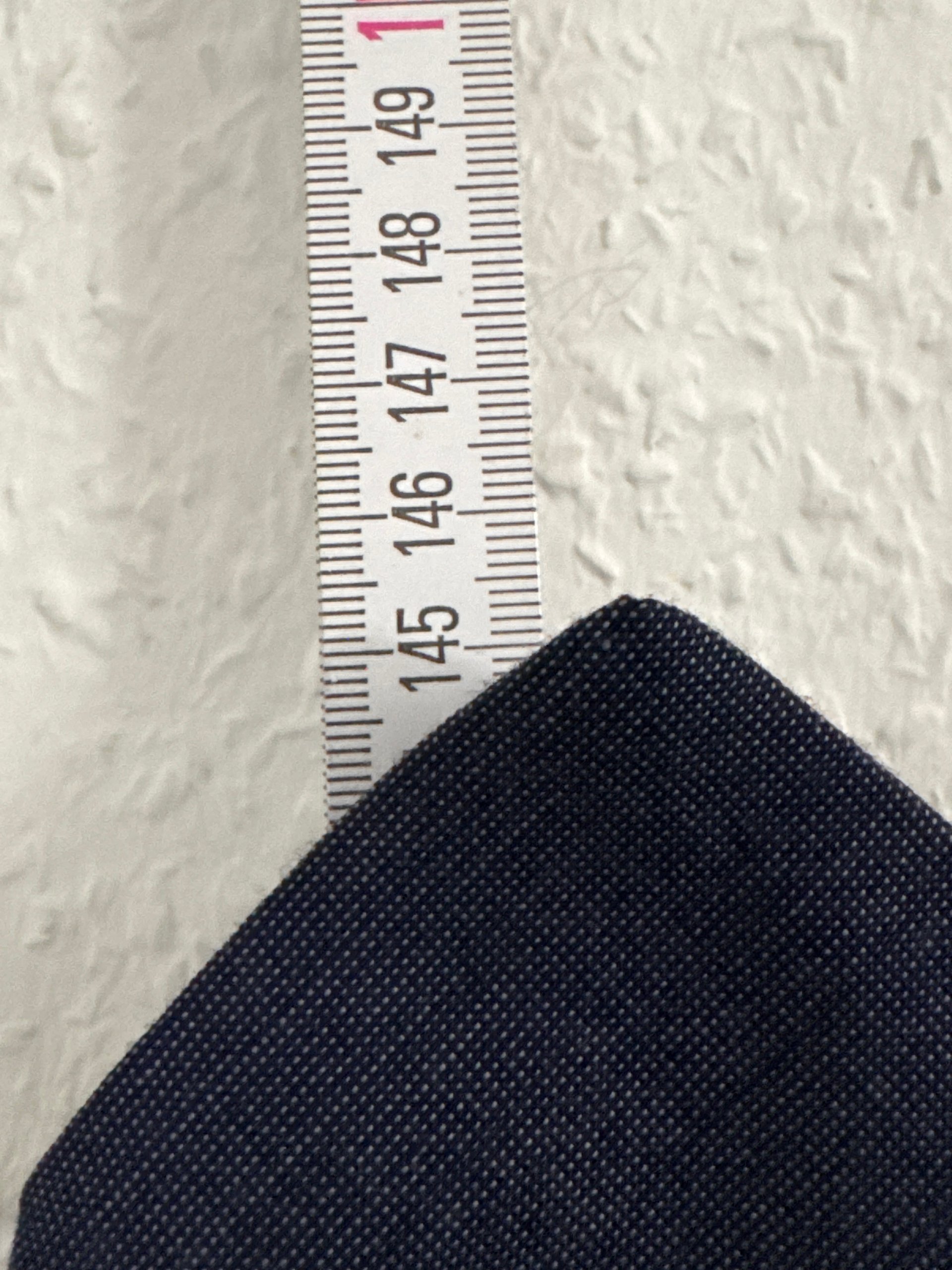 Navy Blue Men's Woven Silk Tie 3153 Length 3153 image 7