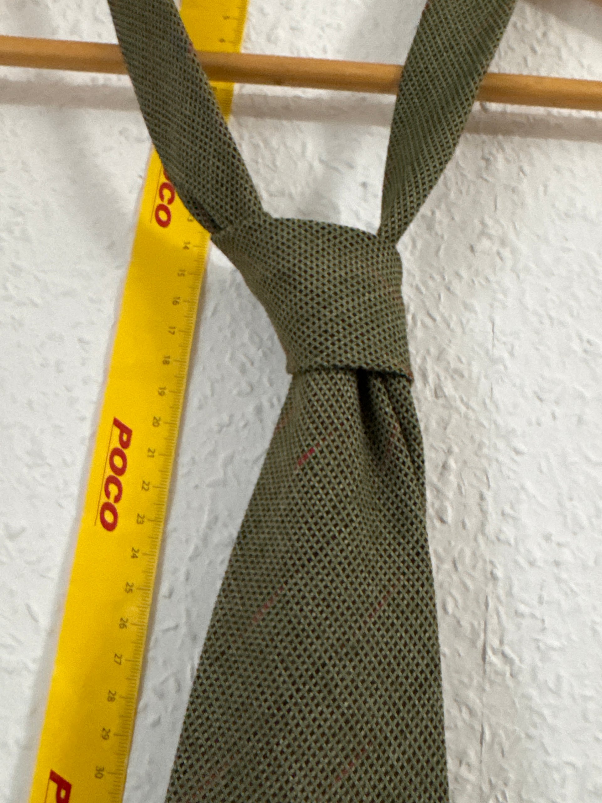 Juvelet Green Textured Pattern Tie 28 in (71 cm) Length 3155 image 3