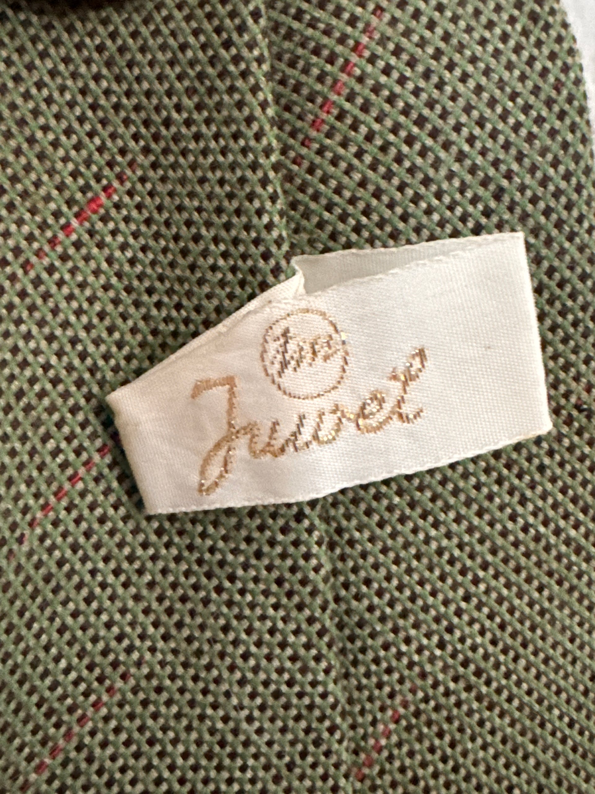 Juvelet Green Textured Pattern Tie 28 in (71 cm) Length 3155 image 5