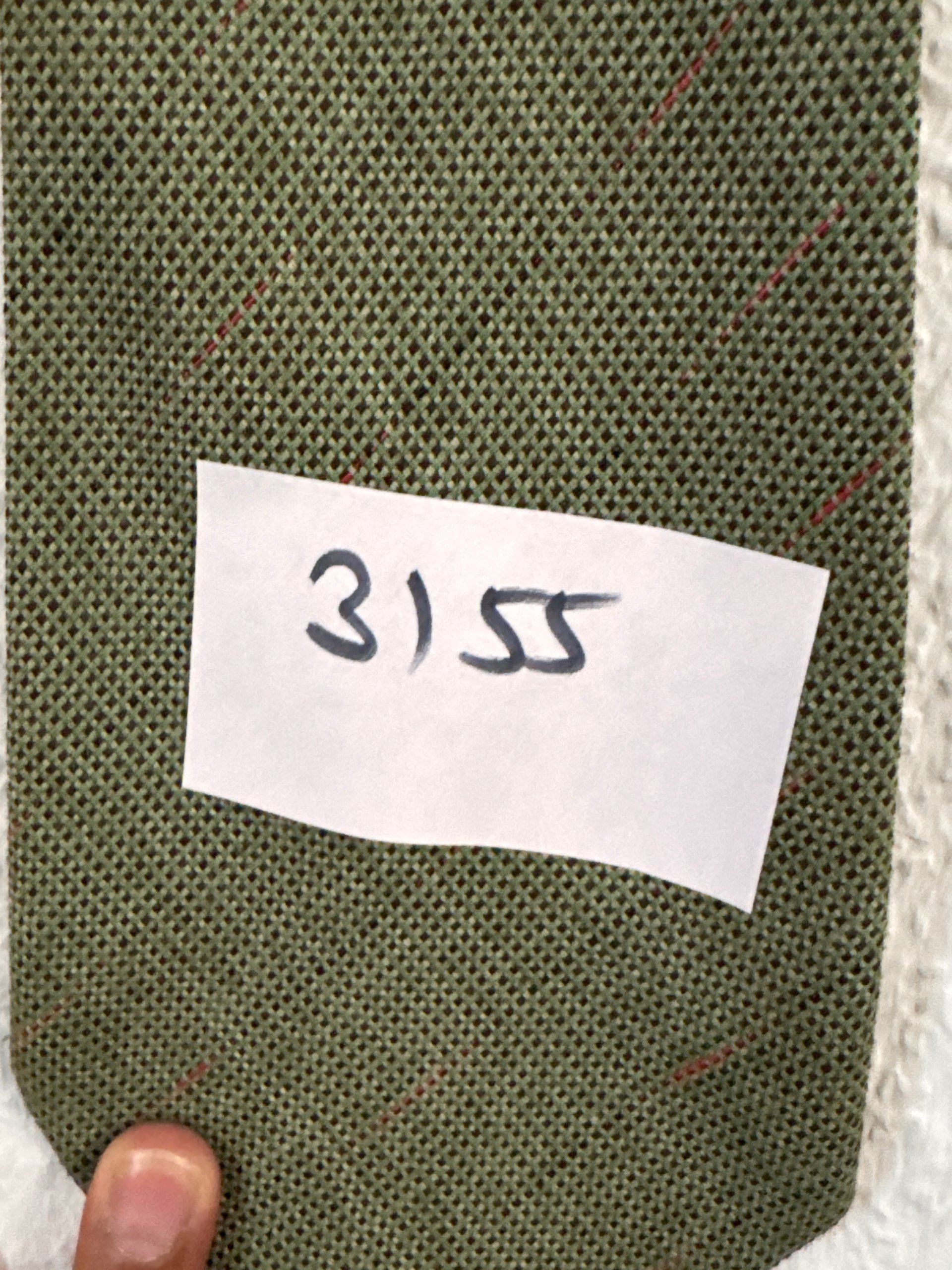 Juvelet Green Textured Pattern Tie 28 in (71 cm) Length 3155 image 6