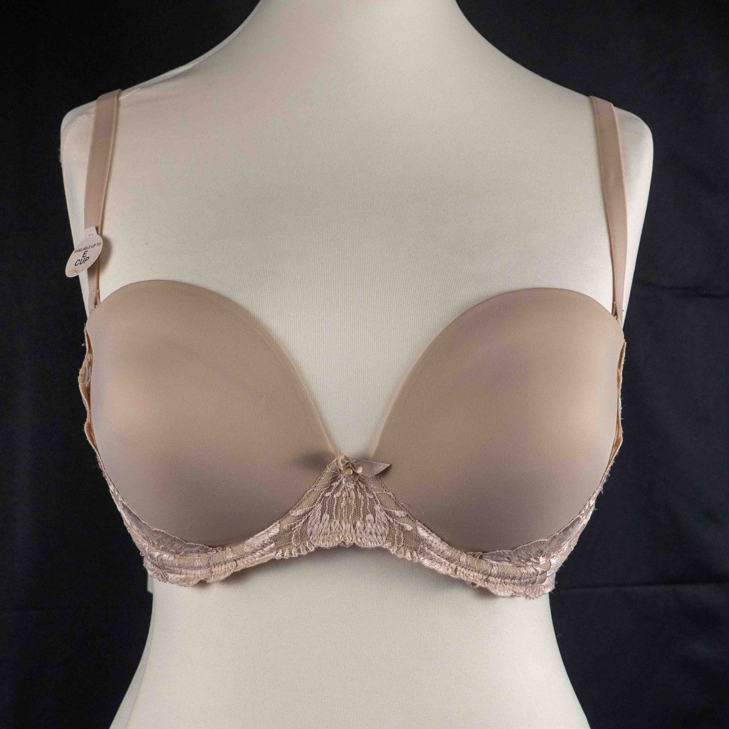 M&S 32E Beige Padded Underwired Bra NWT