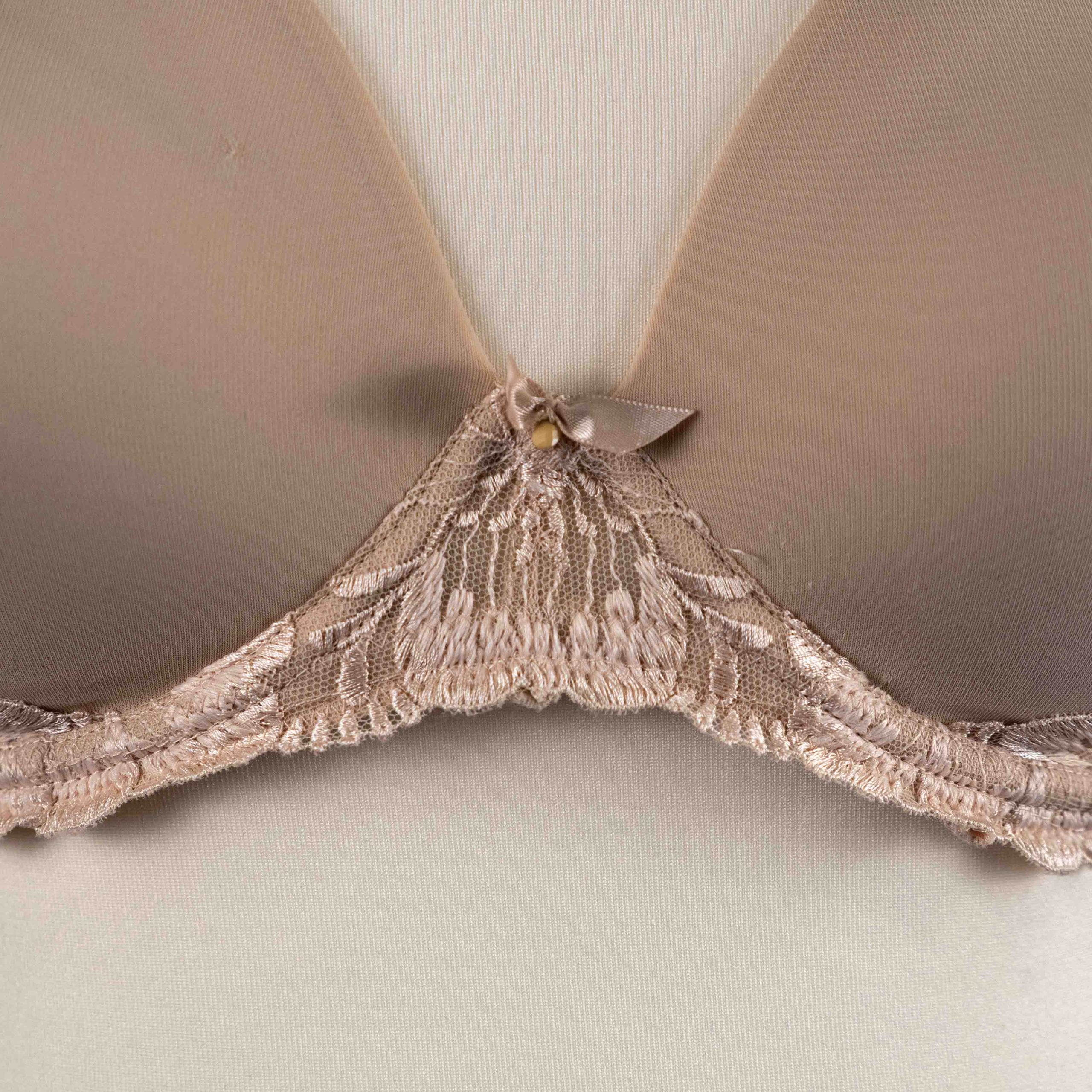 M&S 32E Beige Padded Underwired Bra NWT image 2