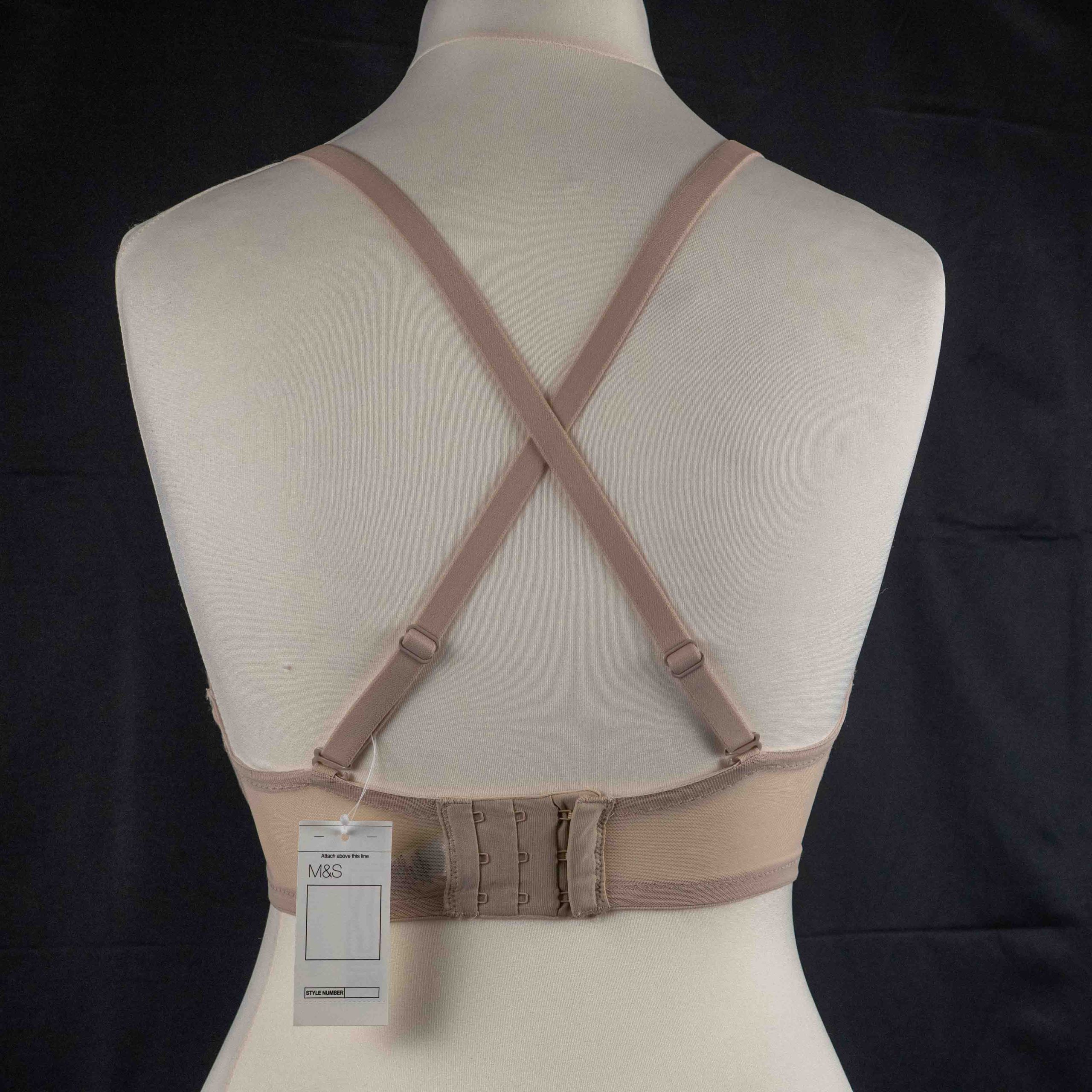 M&S 32E Beige Padded Underwired Bra NWT image 5