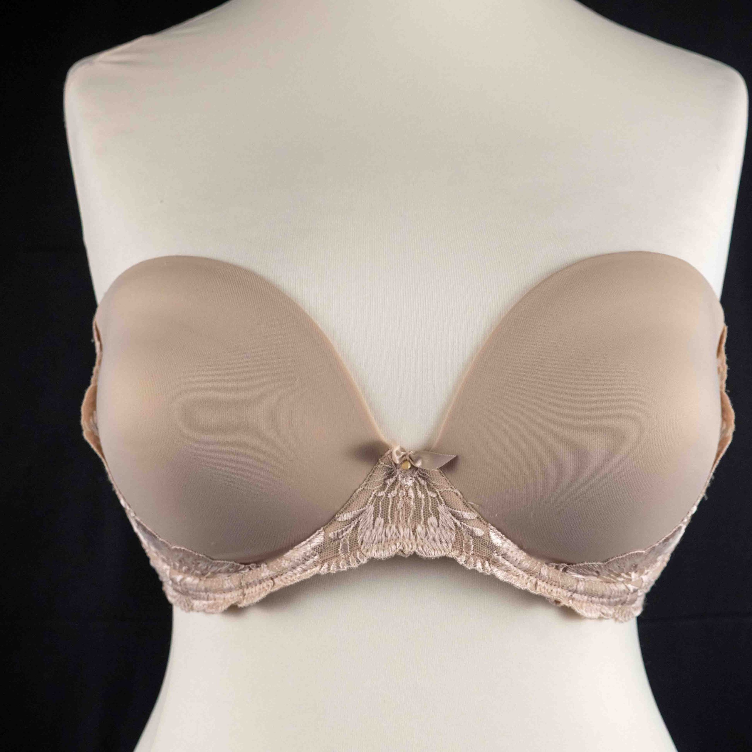 M&S 32E Beige Padded Underwired Bra NWT image 6