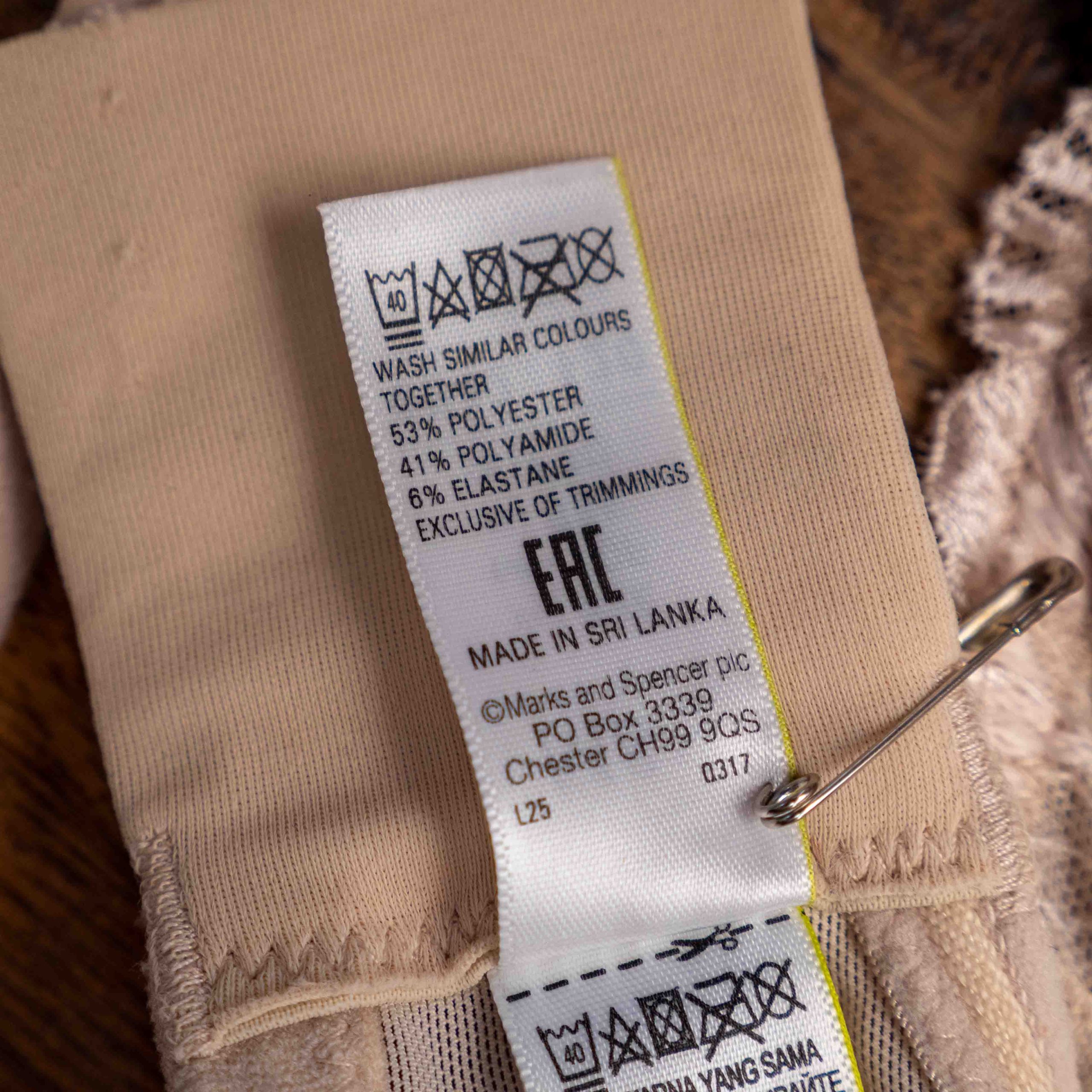 M&S 32E Beige Padded Underwired Bra NWT image 9