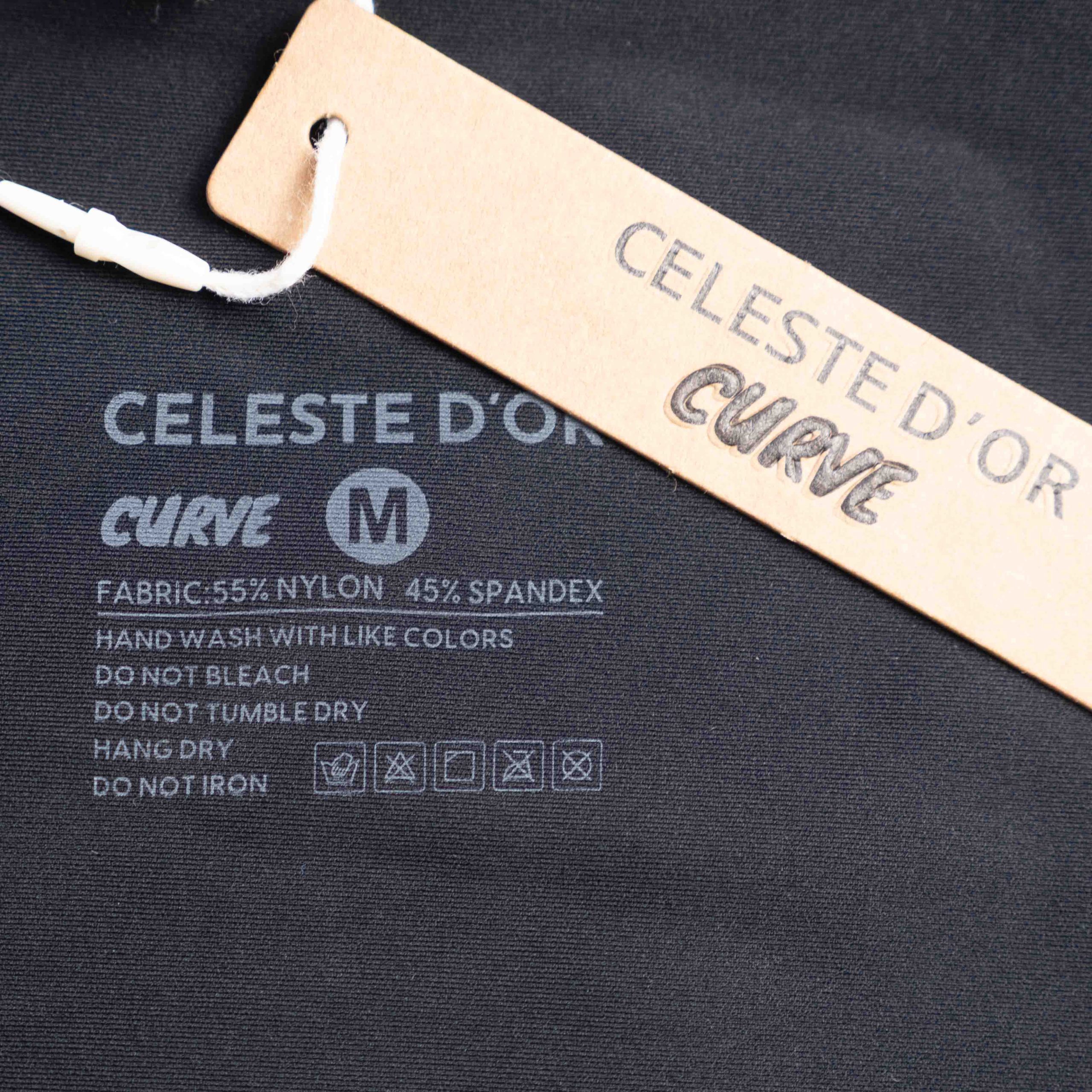 Celeste D'Or M Black Padded Curve Bra NWT image 5