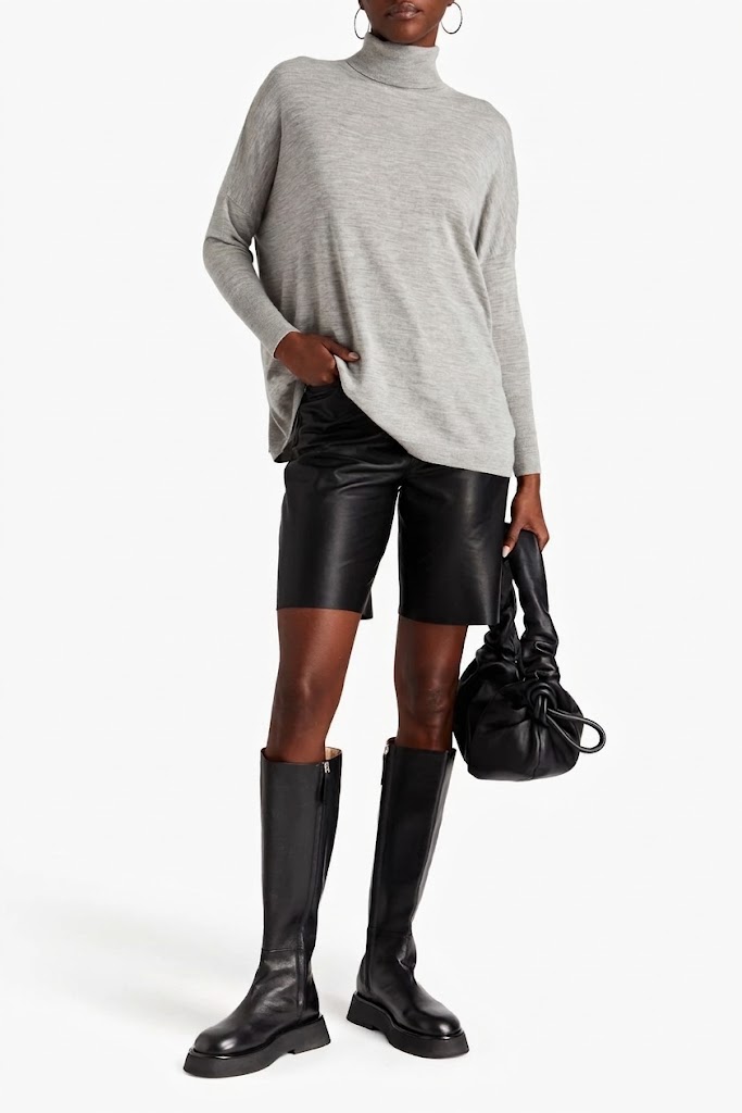 New N.Peal Cashmere Oversize Roll Neck Sweater Size L image 2