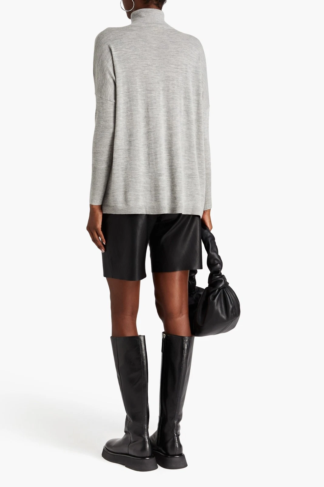 New N.Peal Cashmere Oversize Roll Neck Sweater Size L image 3