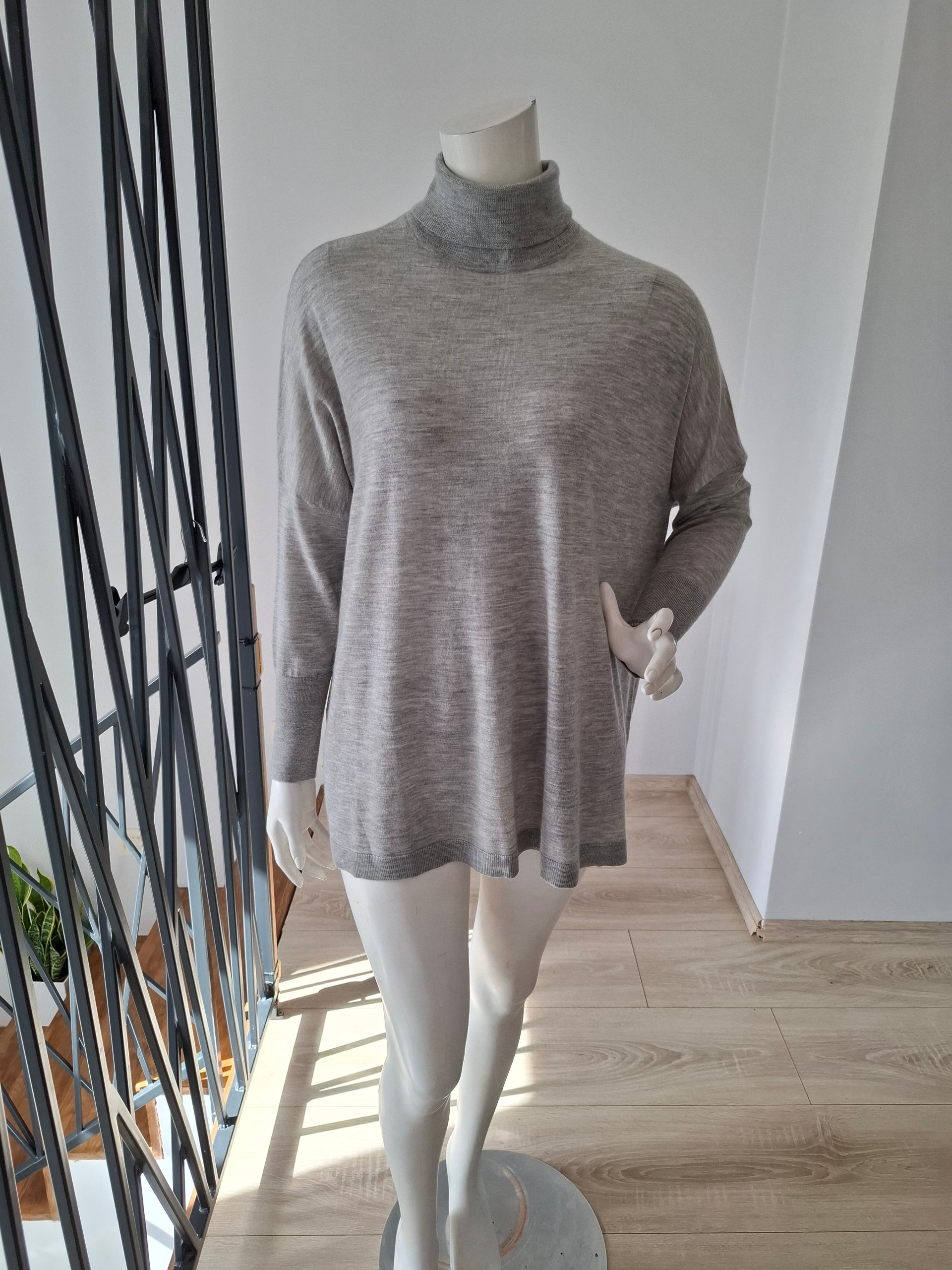 New N.Peal Cashmere Oversize Roll Neck Sweater Size L image 4