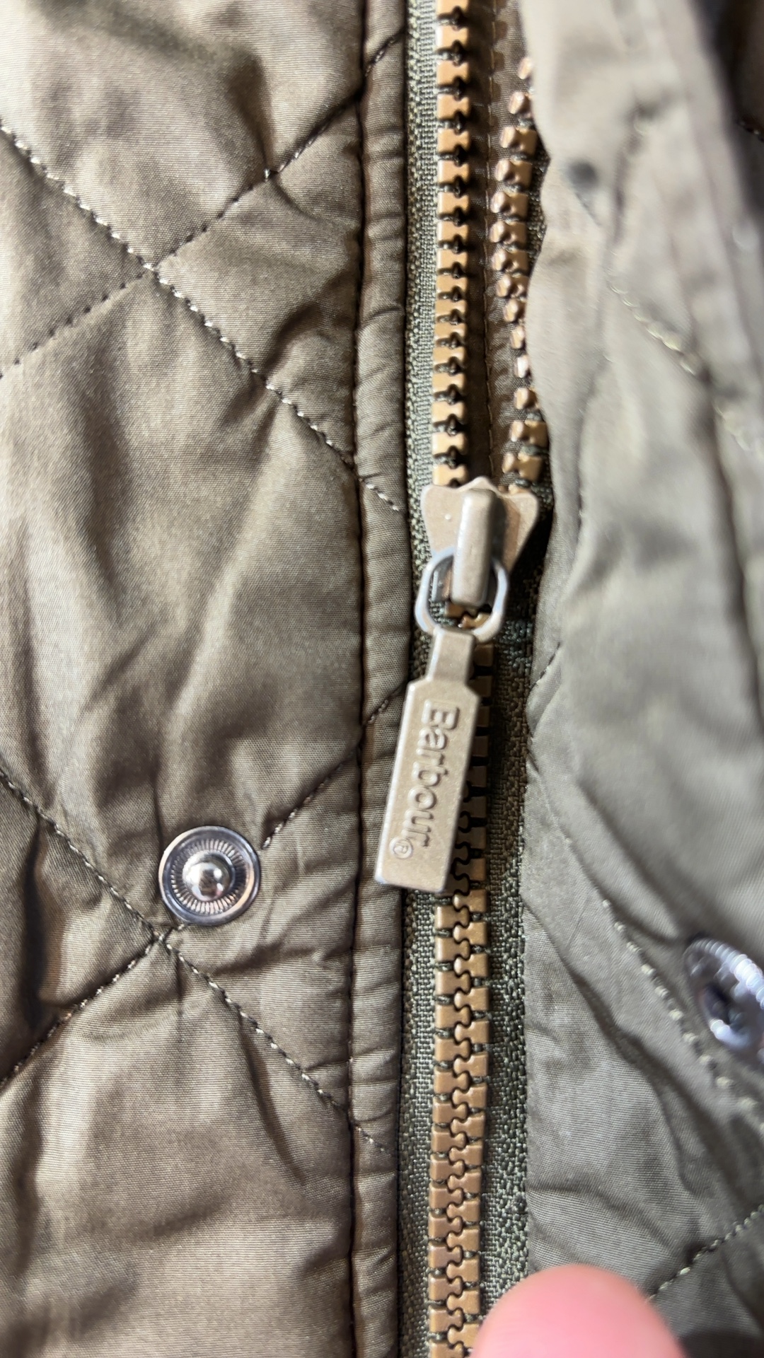Barbour kids Olive Quilted Jacket XXL 14/16 Classic Style image 5