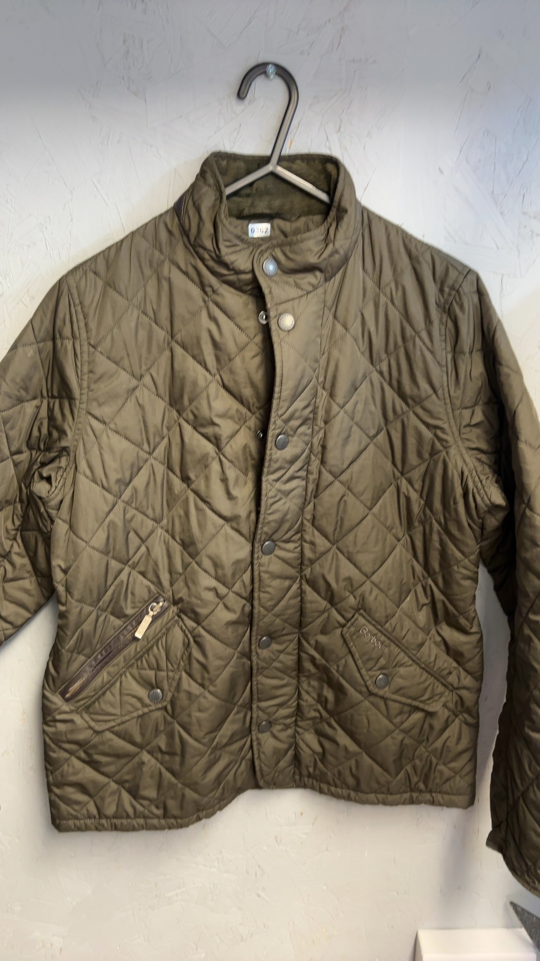 Barbour kids Olive Quilted Jacket XXL 14/16 Classic Style image 9