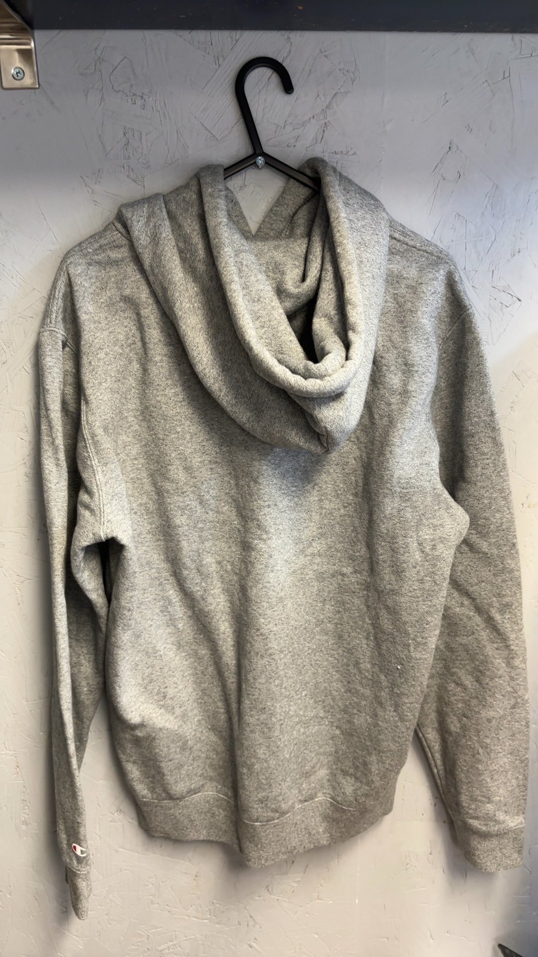 Champion Grey Hoodie Small Pullover Fleece Sweatshirt excellent condition image 7