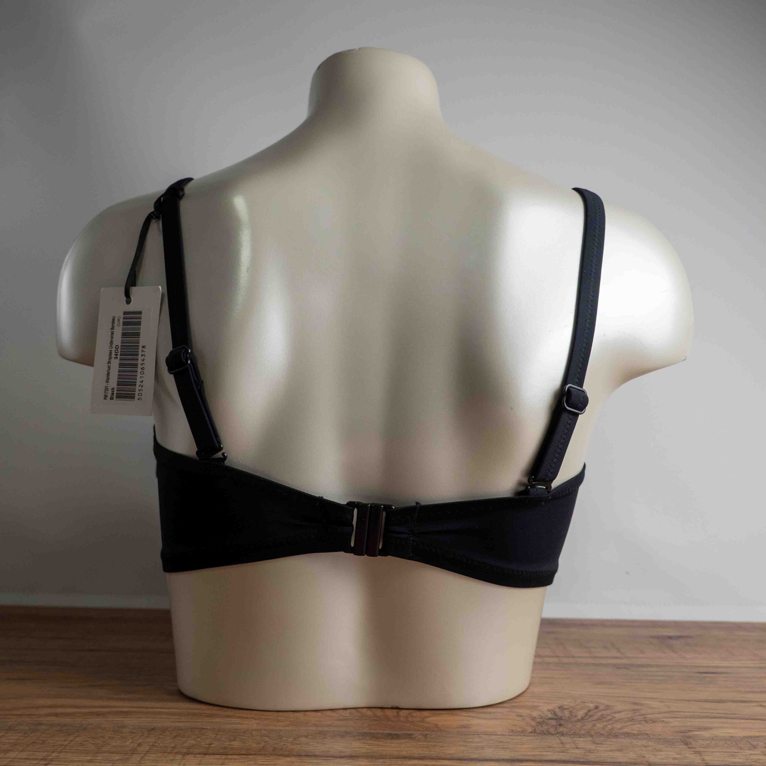 Pour Moi 34DD Black Eyelet Ruffle Bikini Top NWT image 3