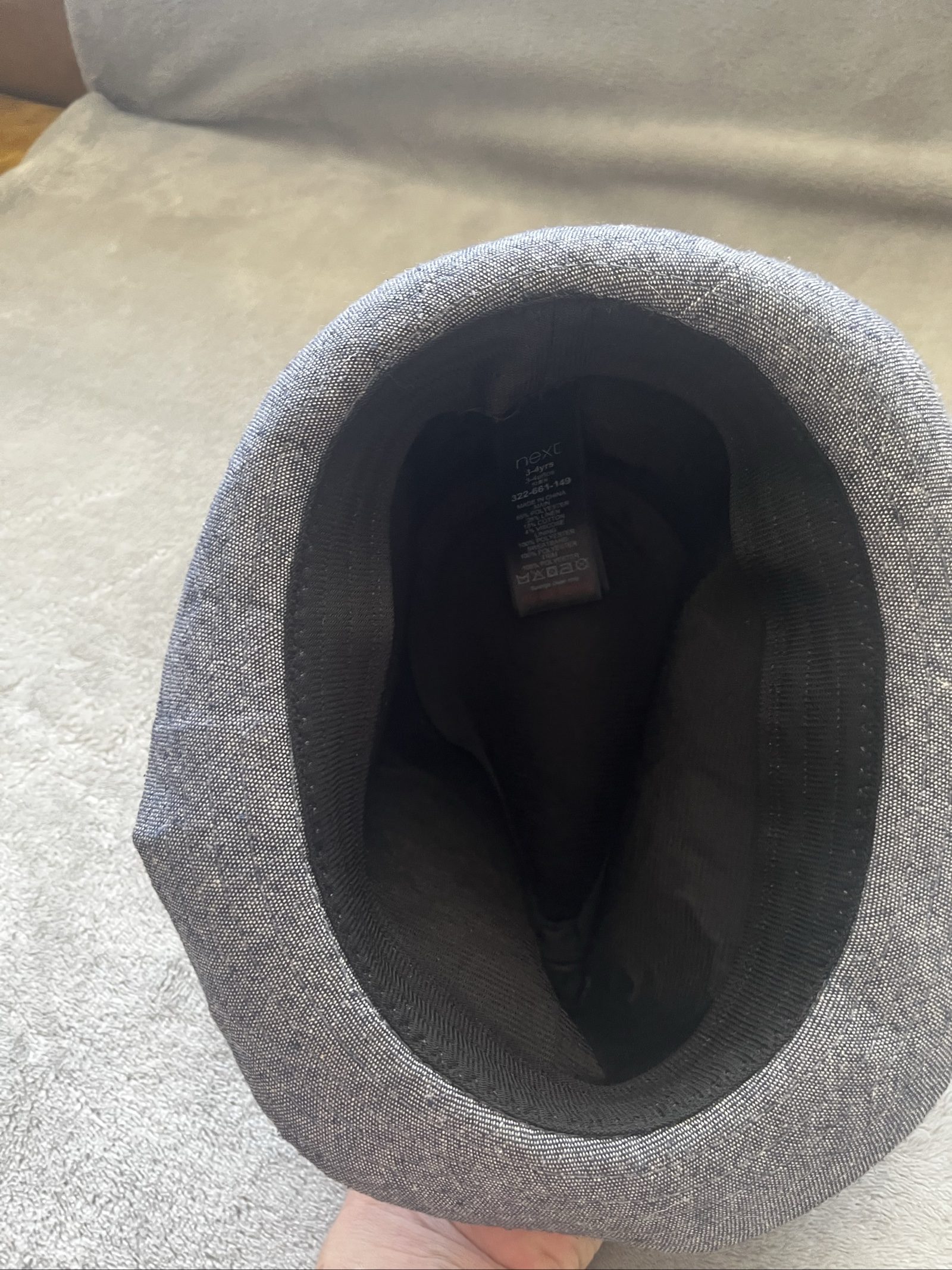Next Kids' Grey Linen Blend Fedora Hat 3-4 Years image 3