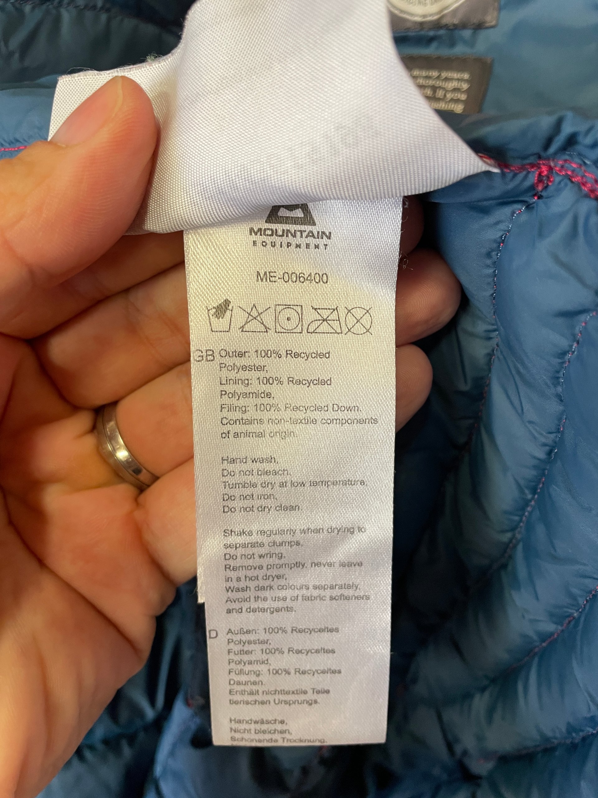 Mountain Equipment Earthrise Women's Hooded Recycled Down Jacket UK 12 Pink image 9