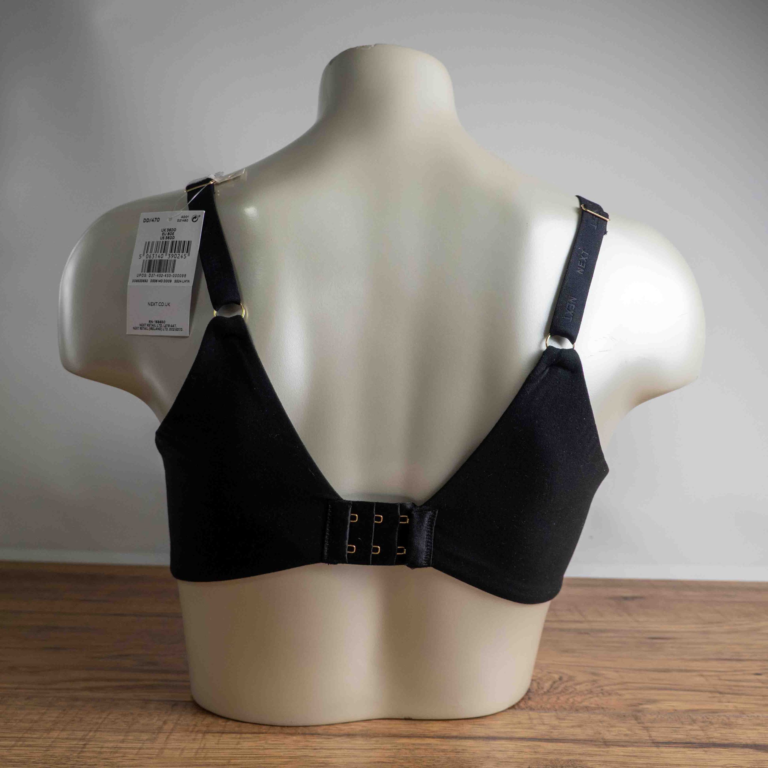 Next 36DD Black Plunge Bra NWT image 3
