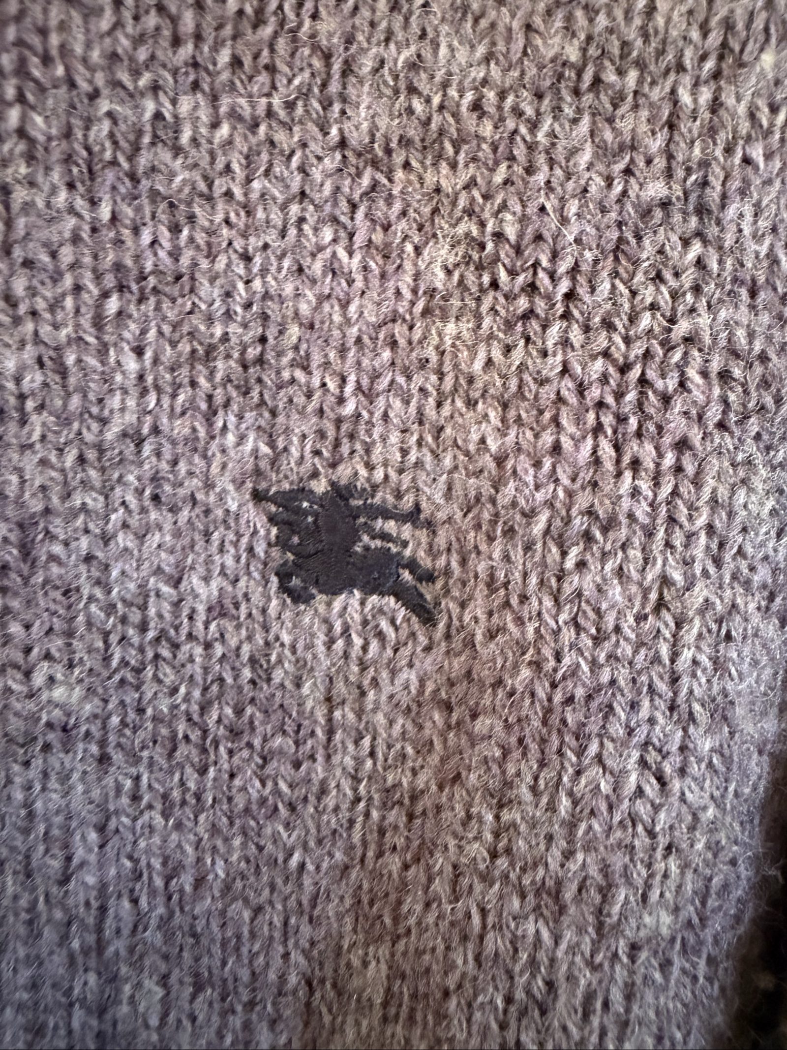 Burberry Purple Wool Crewneck Jumper Size 6 image 3