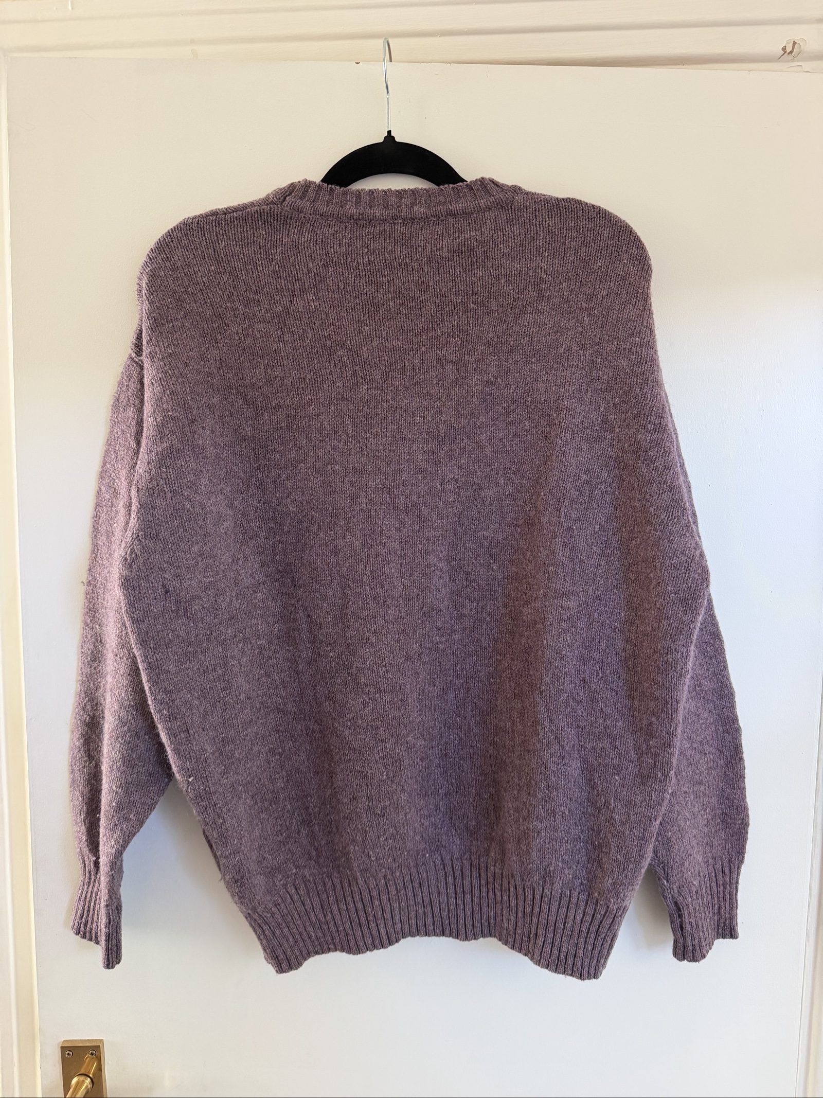 Burberry Purple Wool Crewneck Jumper Size 6 image 4
