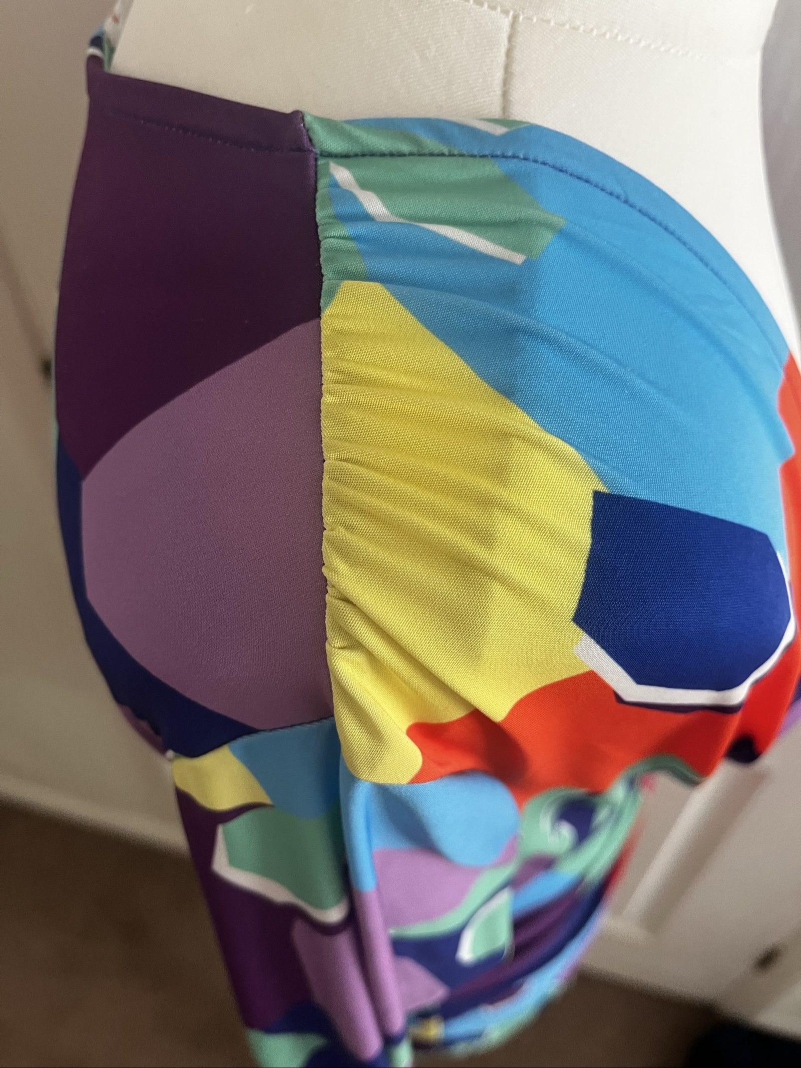 Dancing Leopard Multi Colour Geometric Print Knot Front Dress Size 12 image 8