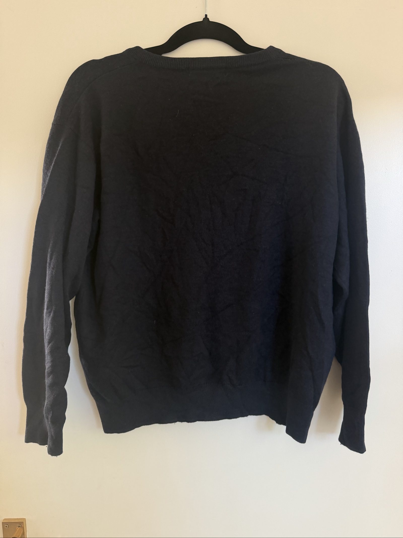 Burberry Navy Wool Blend Crew Neck Jumper Size 6 image 5