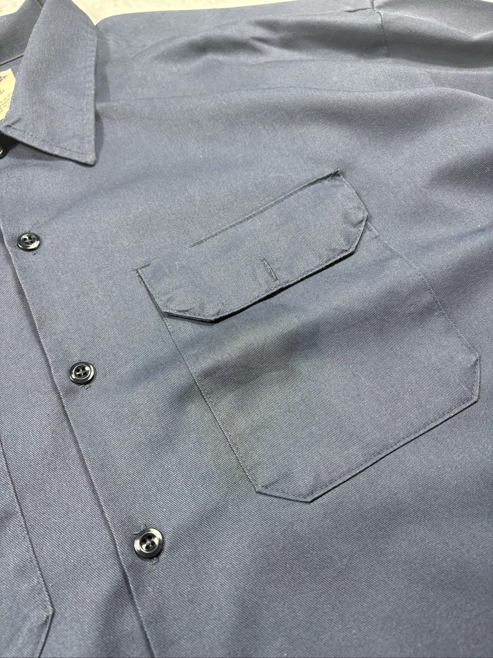 Dickies Navy Work Shirt 4XL Polyester Cotton image 4