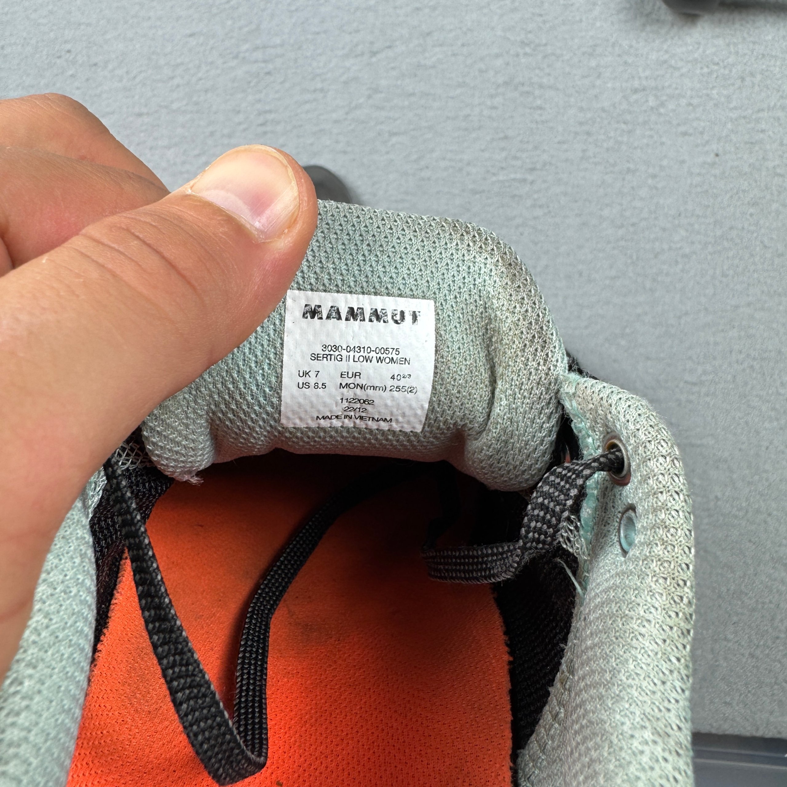Women`s Mammut Sertig II Trail Running Shoes Size 40 / 25.5cm image 10