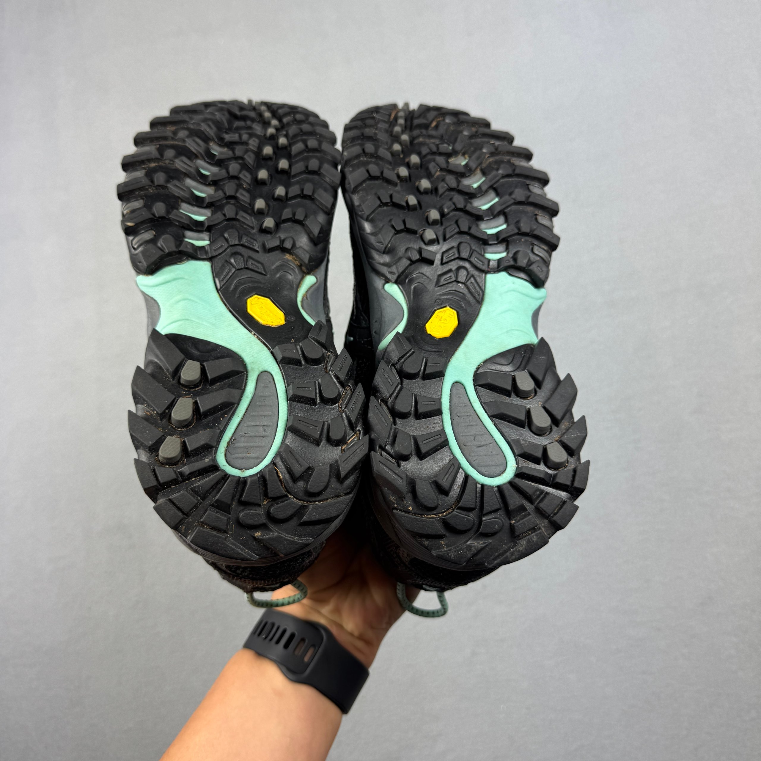 Women`s The North Face Vibram Black & Mint Green Gore-Tex Hiking Shoes Size 39 / 25cm image 10