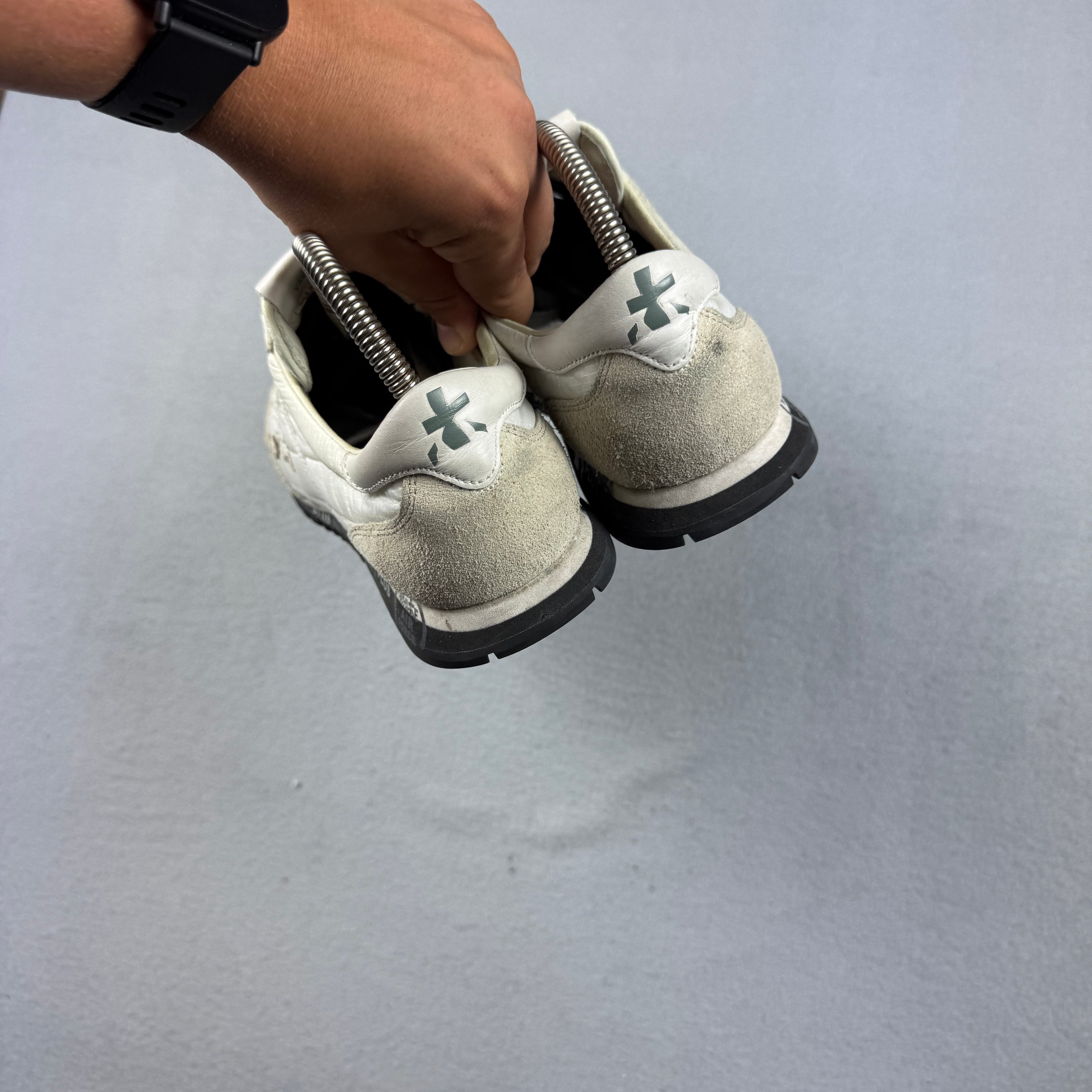 Premiata Var.3136 White & Beige Nylon Sneakers Sizse 40 / 26cm image 5