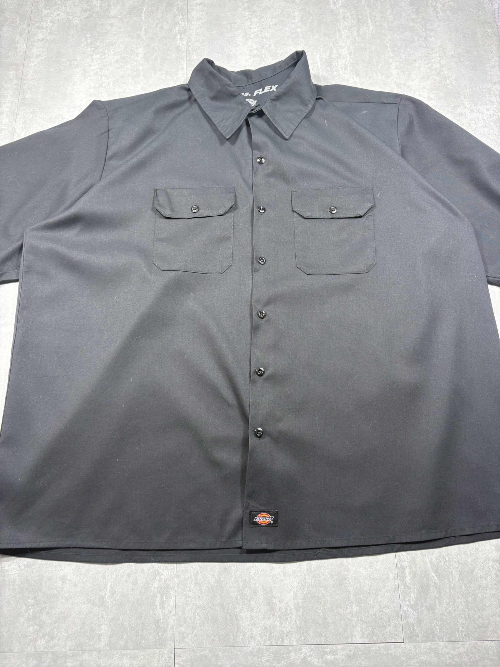 Dickies Men's Black Flex Work Shirt 3XL Button Up image 2