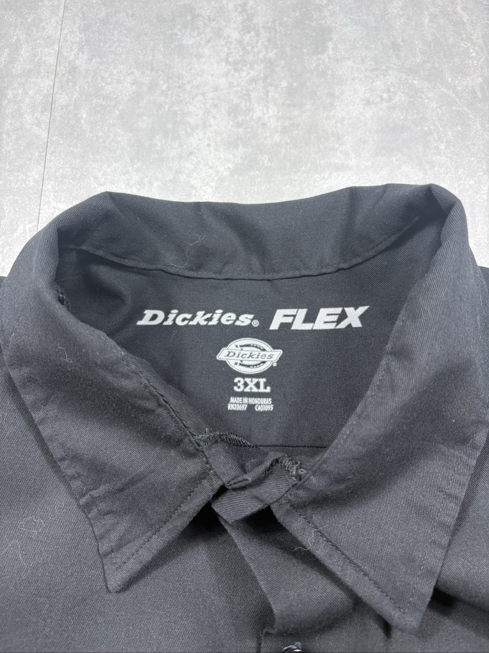 Dickies Men's Black Flex Work Shirt 3XL Button Up image 4