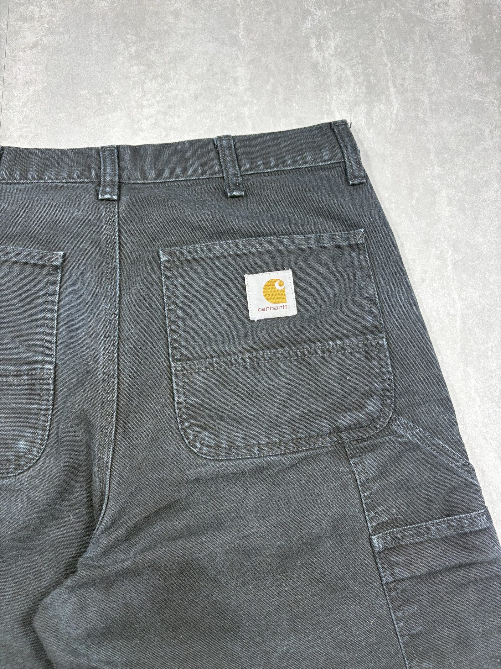 Carhartt Black Cotton Canvas Double Knee Carpenter Pants W32 Men's image 4