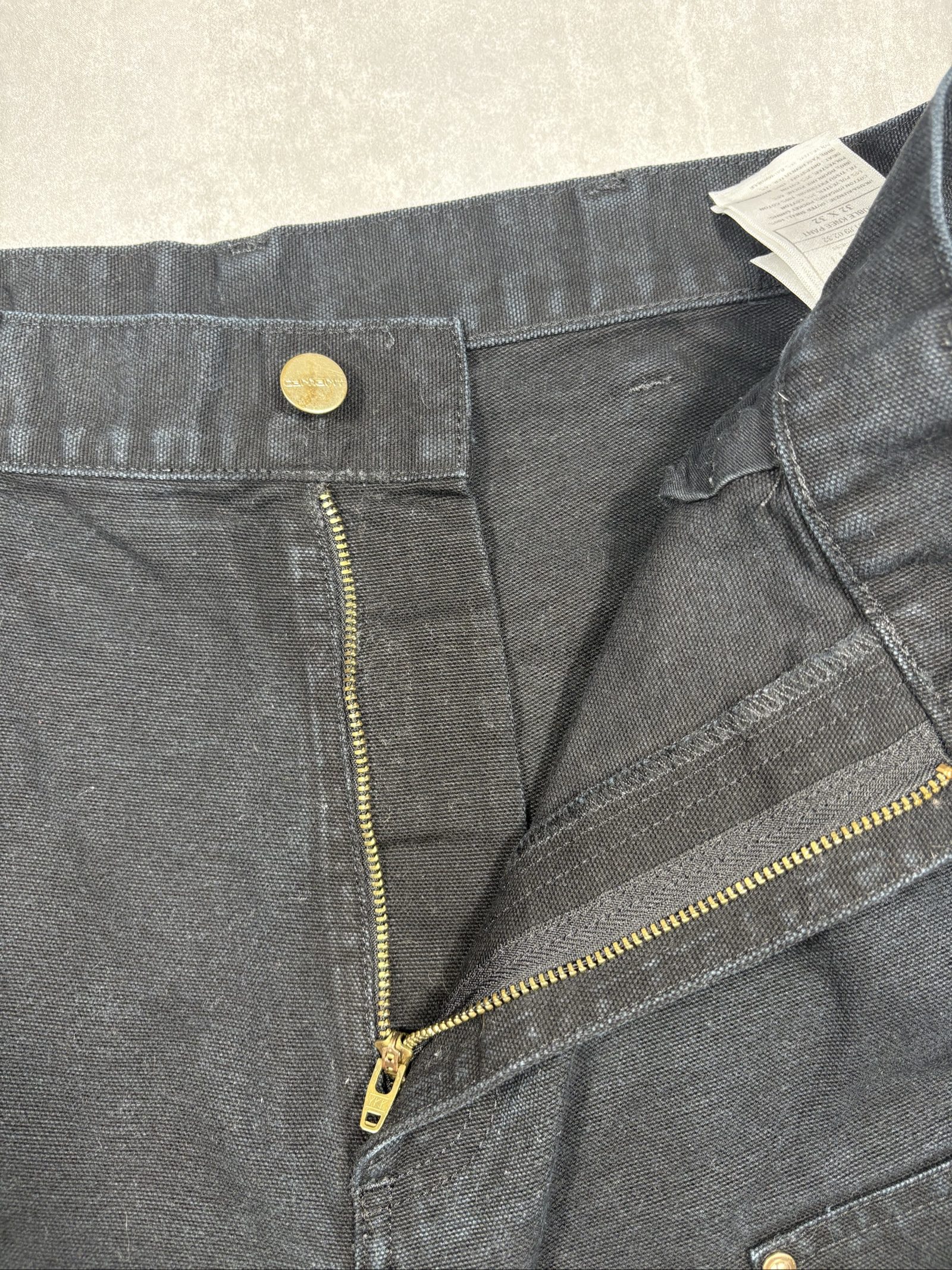 Carhartt Black Cotton Canvas Double Knee Carpenter Pants W32 Men's image 6