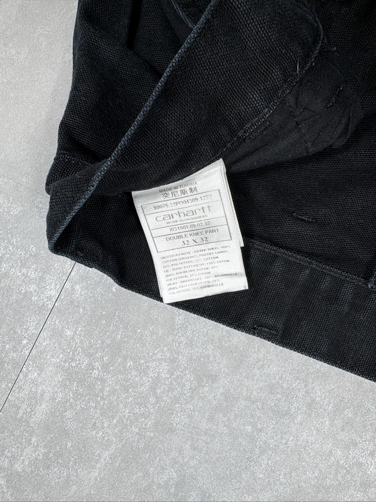 Carhartt Black Cotton Canvas Double Knee Carpenter Pants W32 Men's image 7