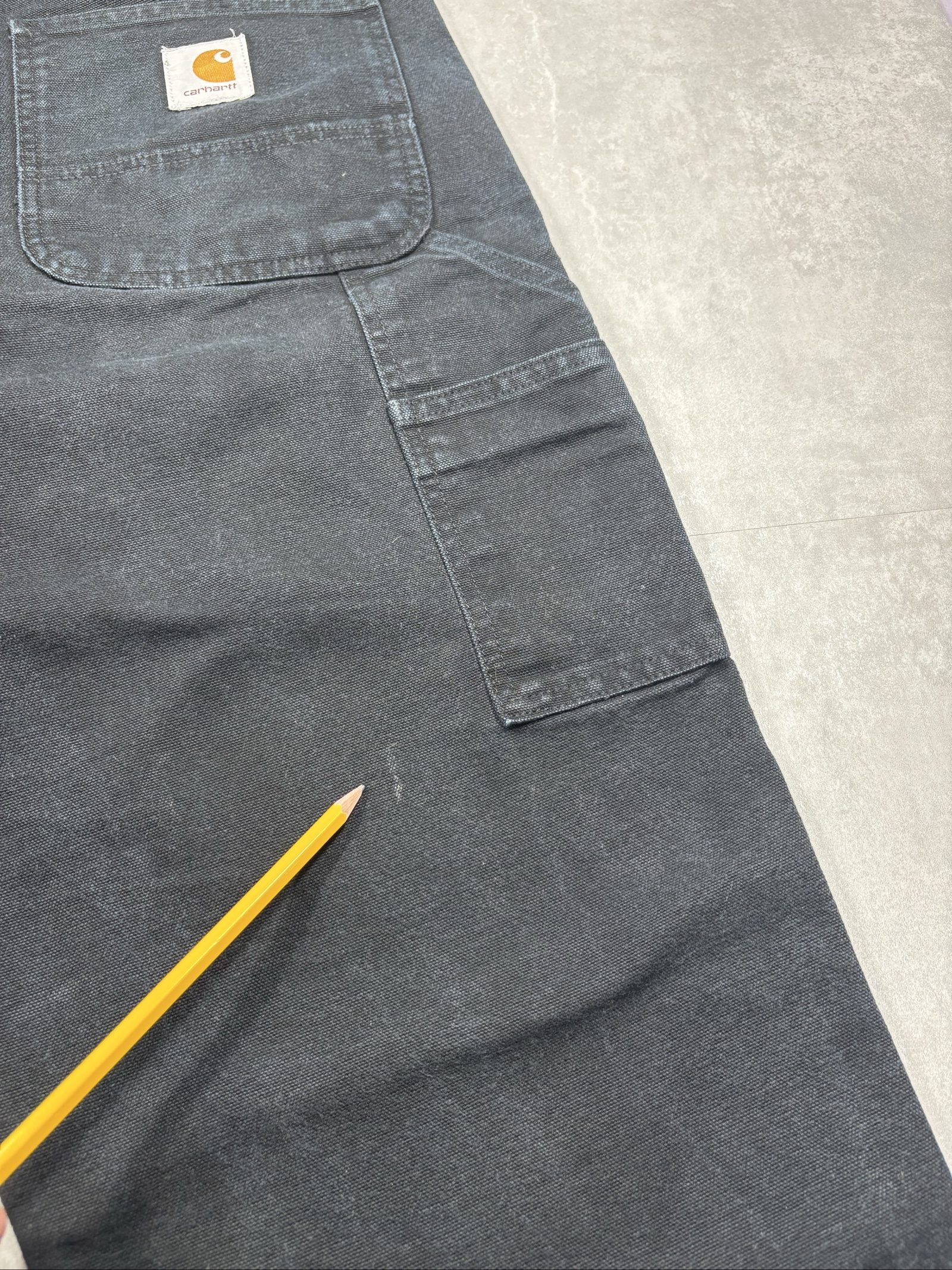 Carhartt Black Cotton Canvas Double Knee Carpenter Pants W32 Men's image 8
